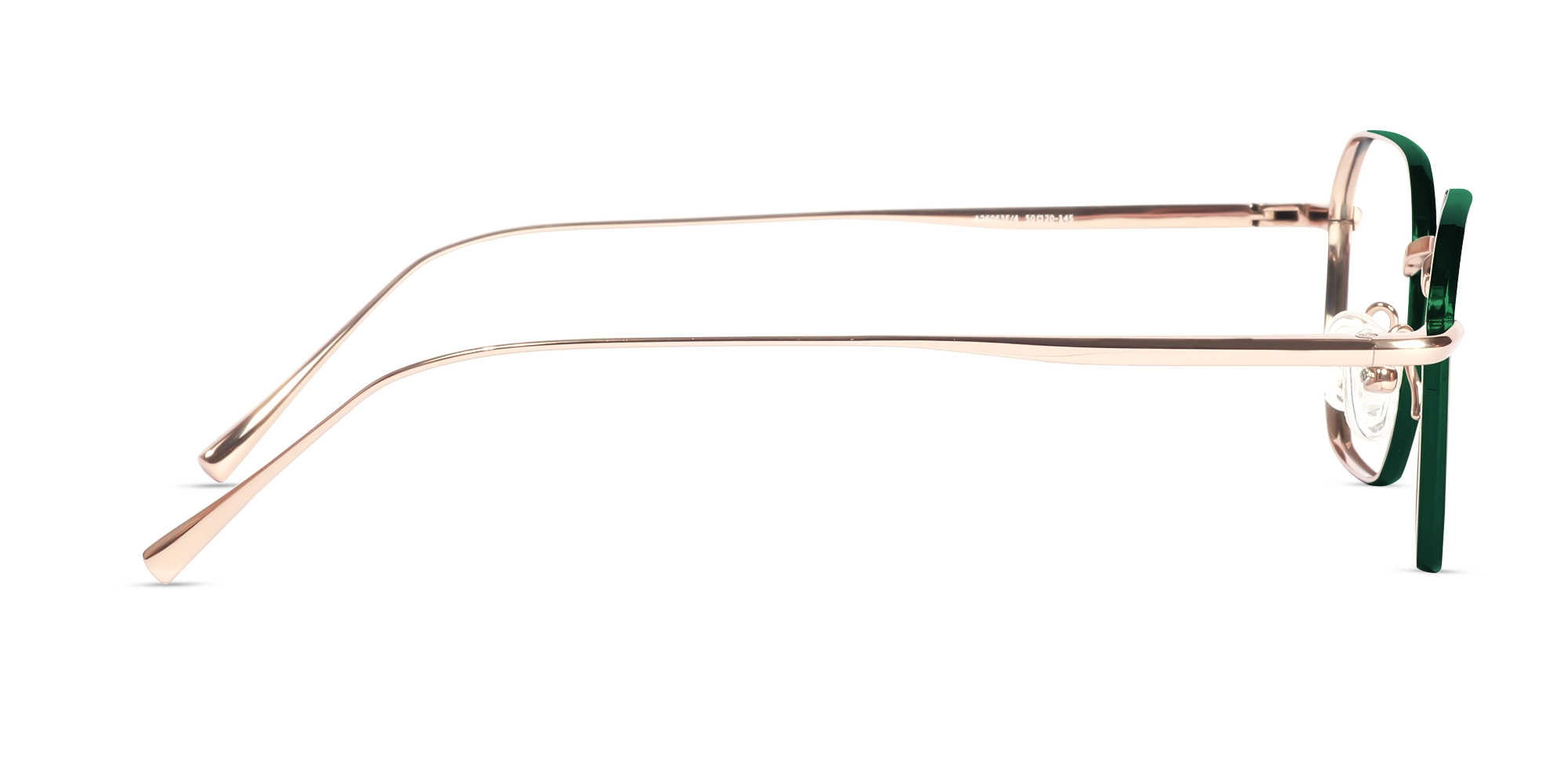 Rose Gold Geometric Glasses-4