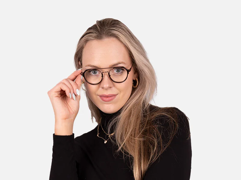 Copper Brown Pilot Glasses-7