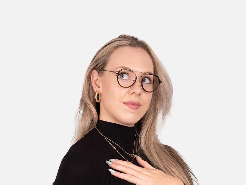 Copper Brown Pilot Glasses-7