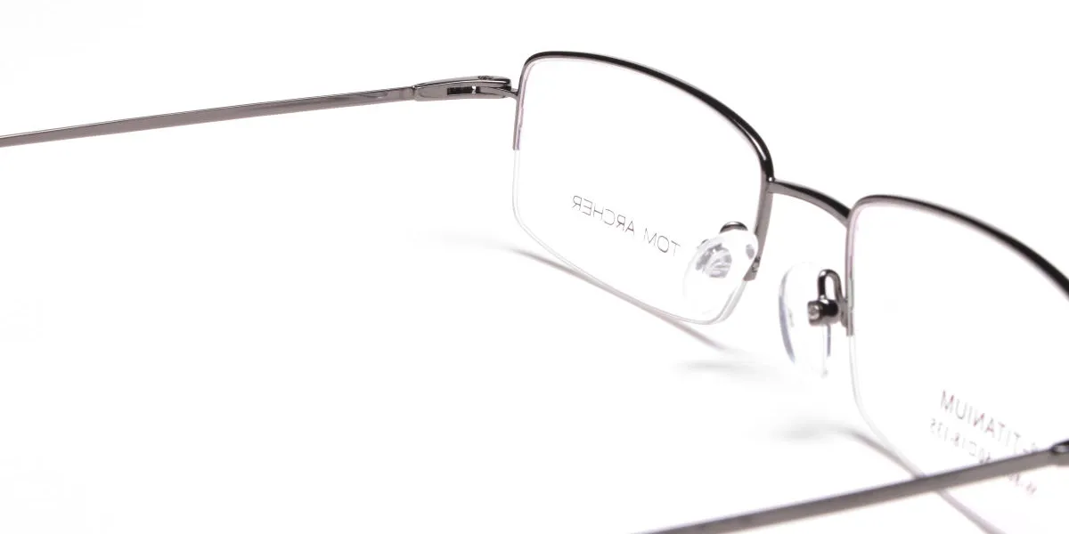 Gunmetal Light Half-Rim Frame - 2