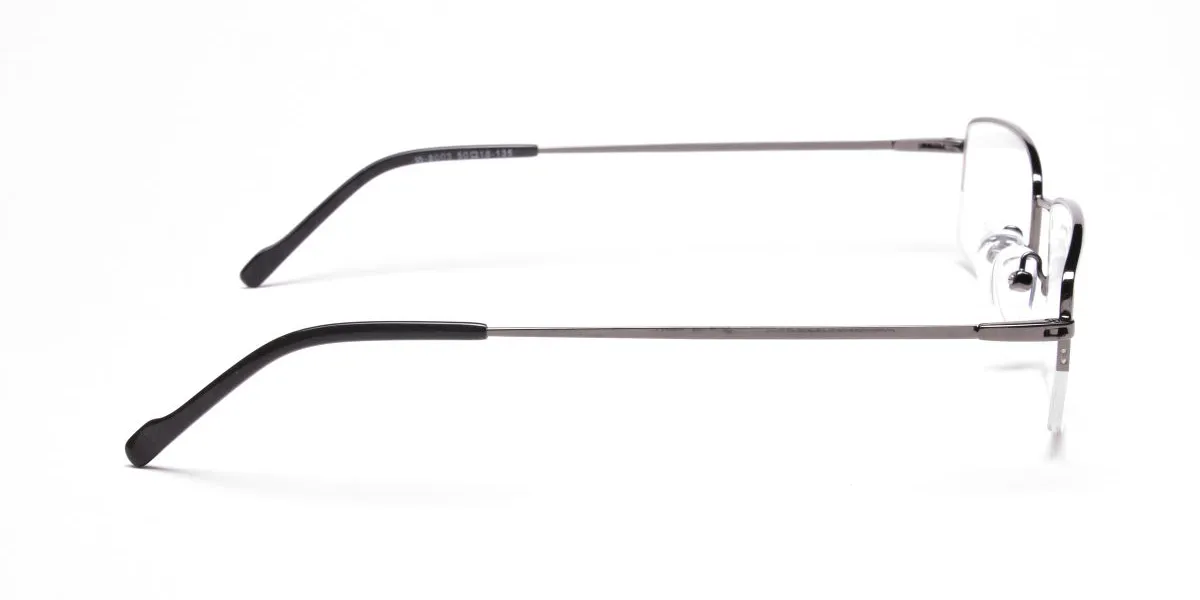 Gunmetal Light Half-Rim Frame - 2