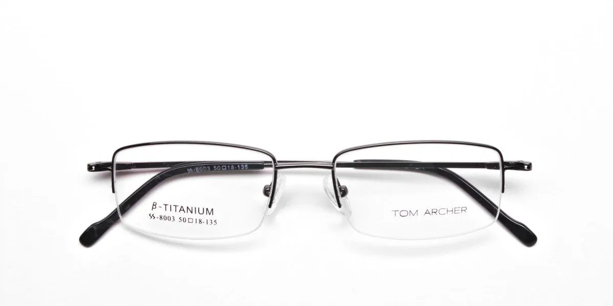 Gunmetal Light Half-Rim Frame - 2