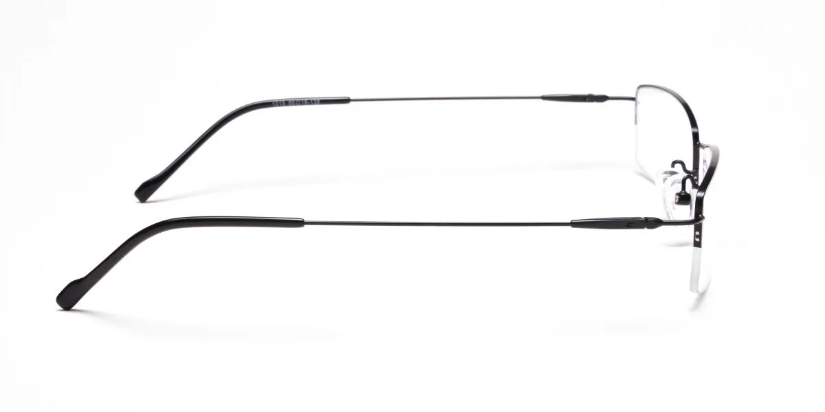 Sleek - Black Rectangular Glasses -2