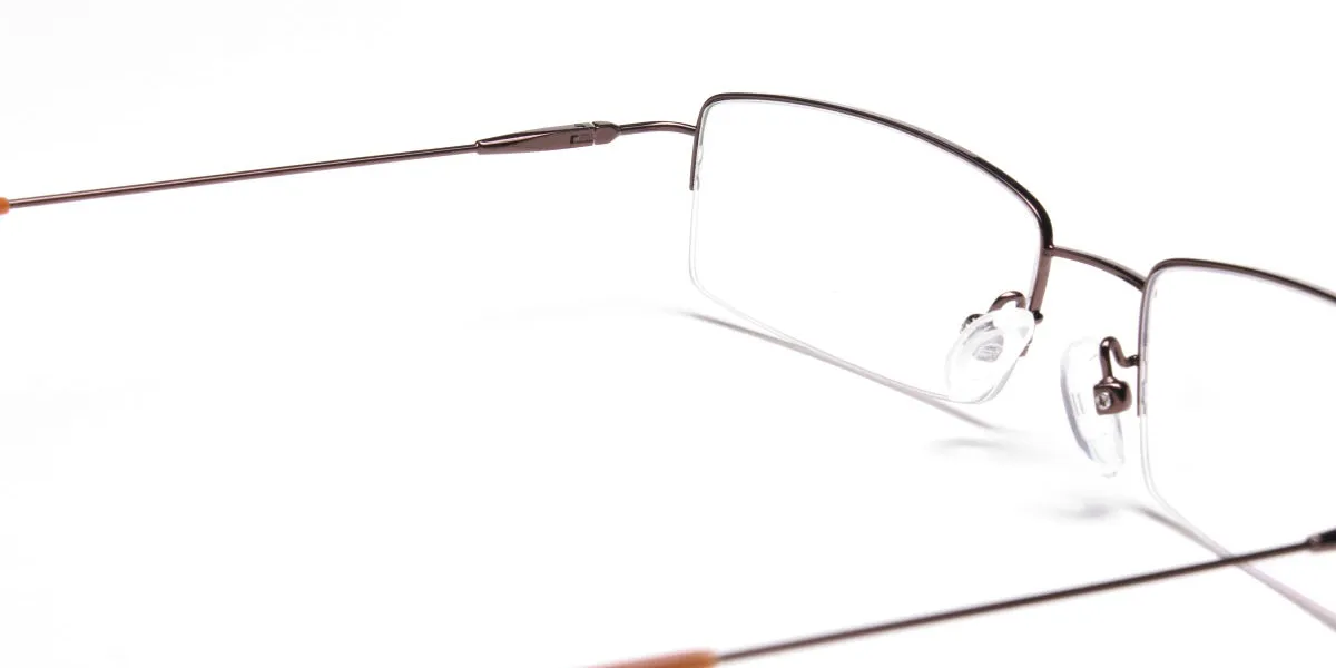 Smart Brown Rectangular Glasses -2