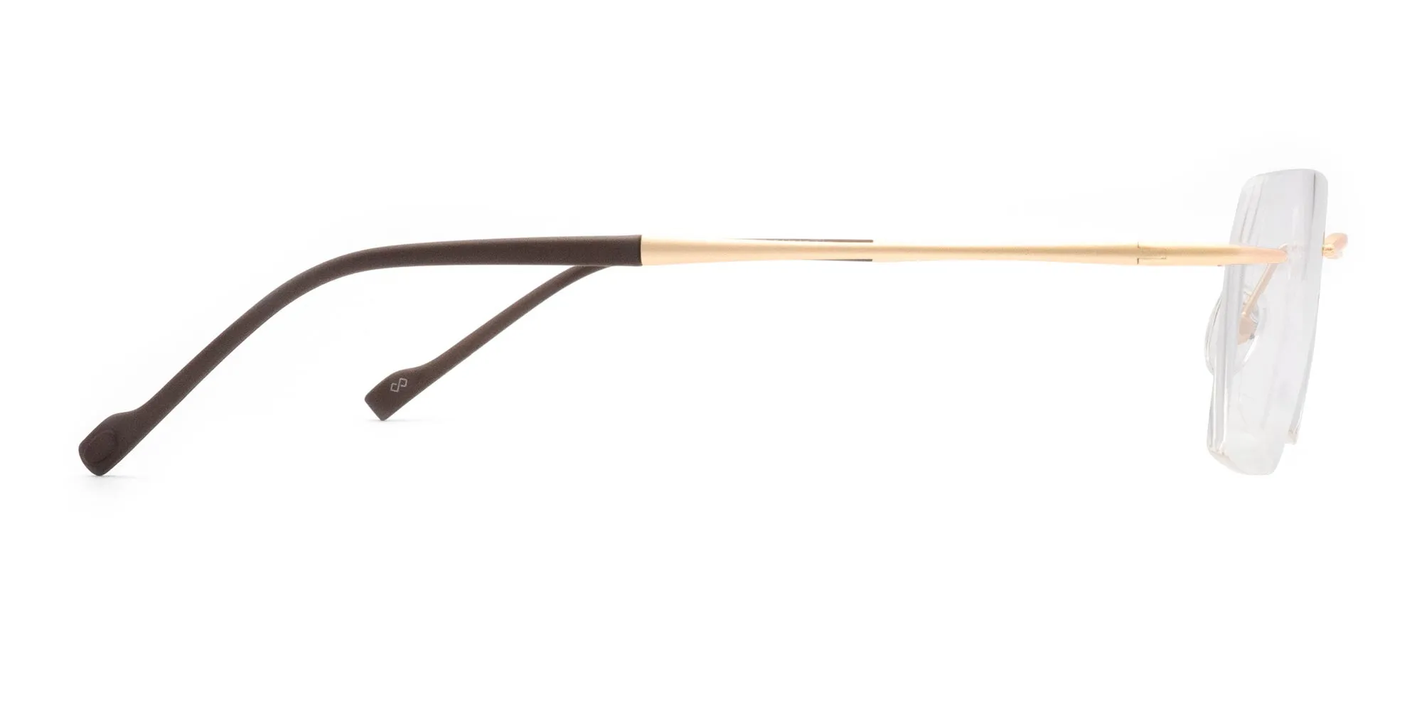 Gold Rimless Glasses Frames-2