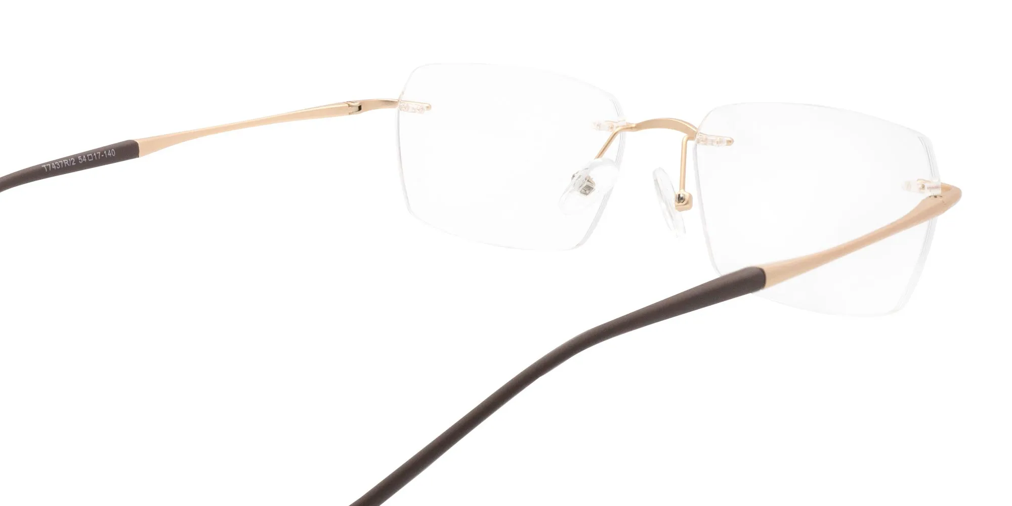 Gold Rimless Glasses Frames-2