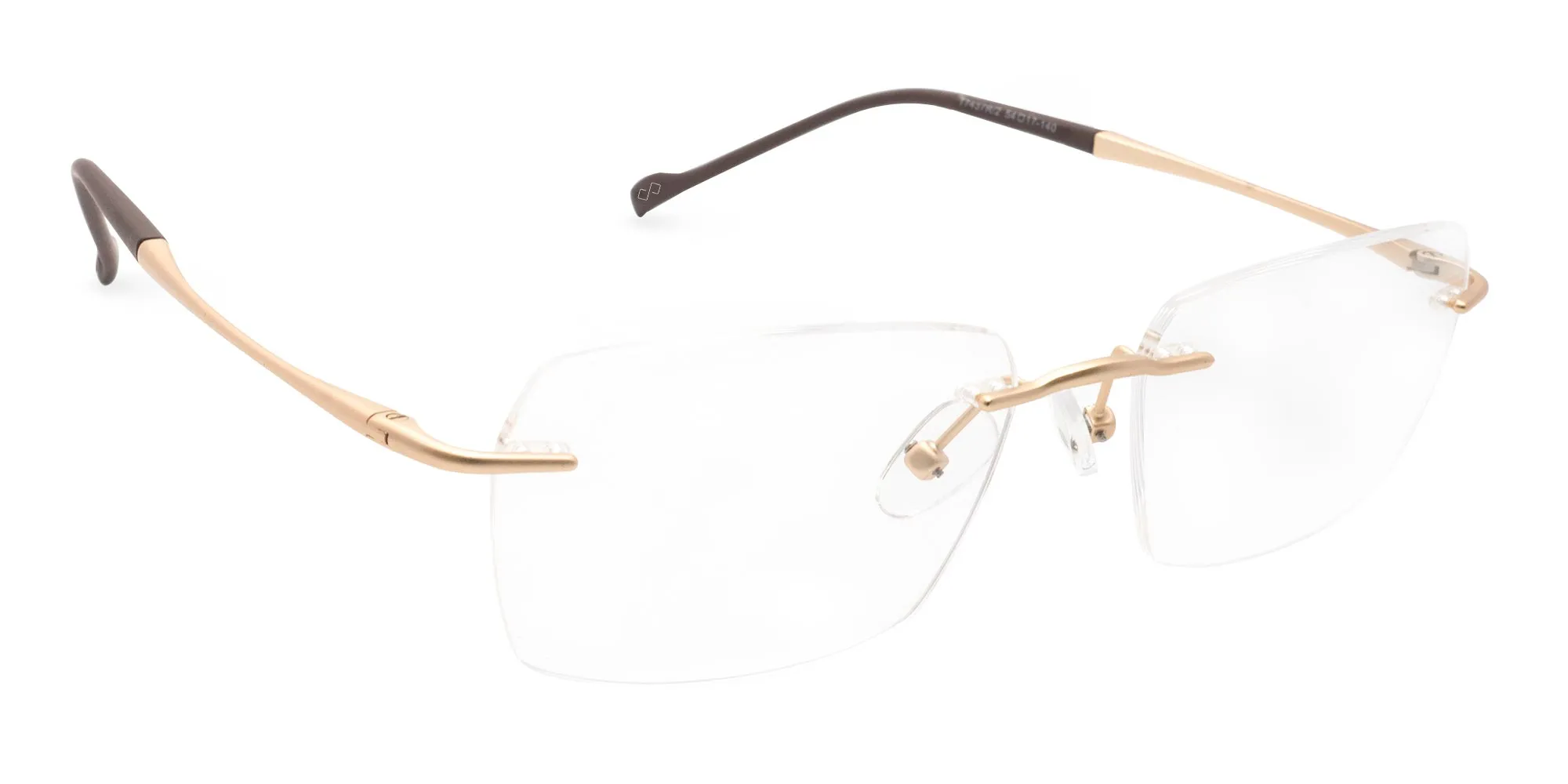 Gold Rimless Glasses Frames-2