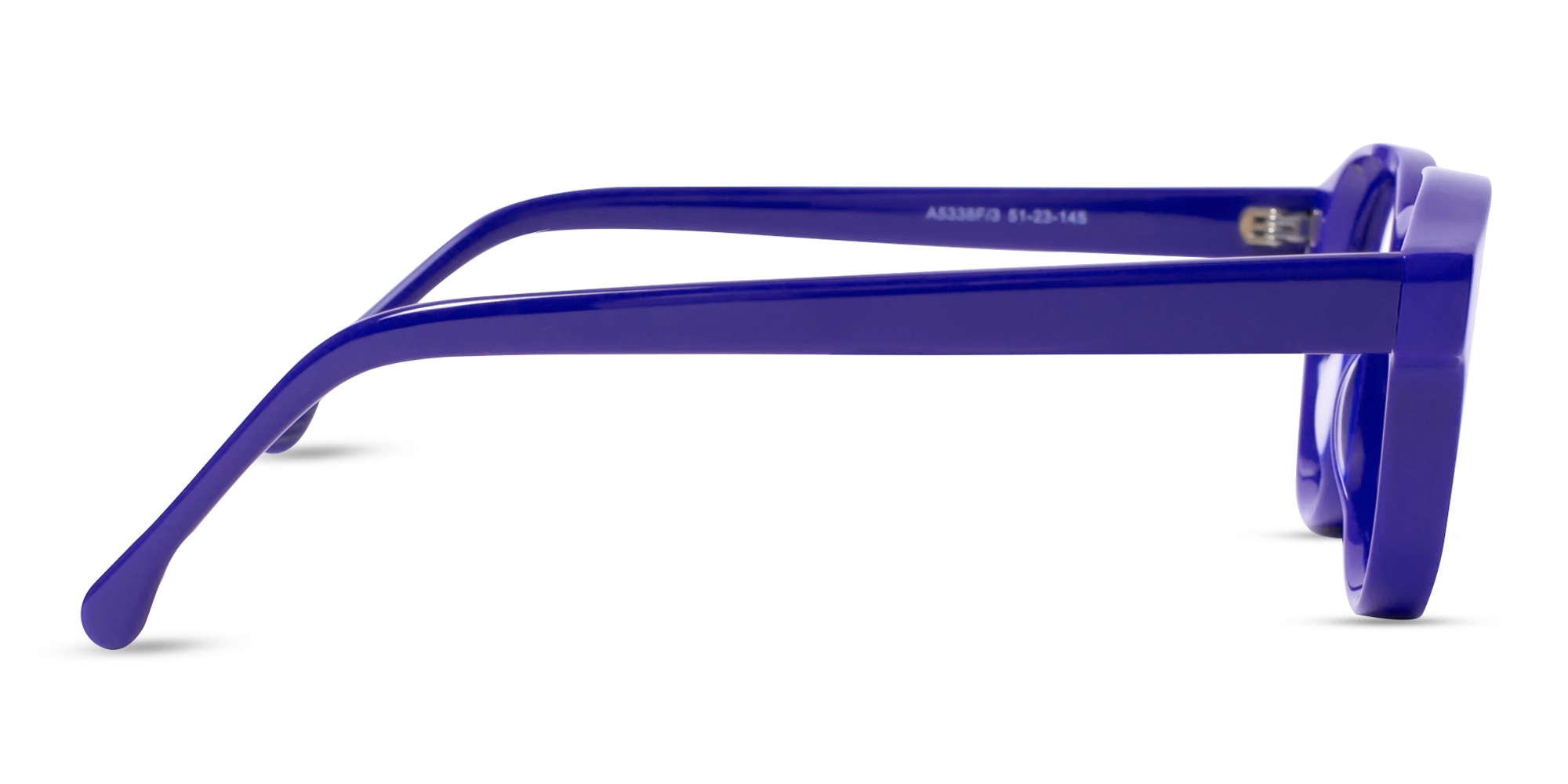 Blue Round keyhole Eyeglasses 4