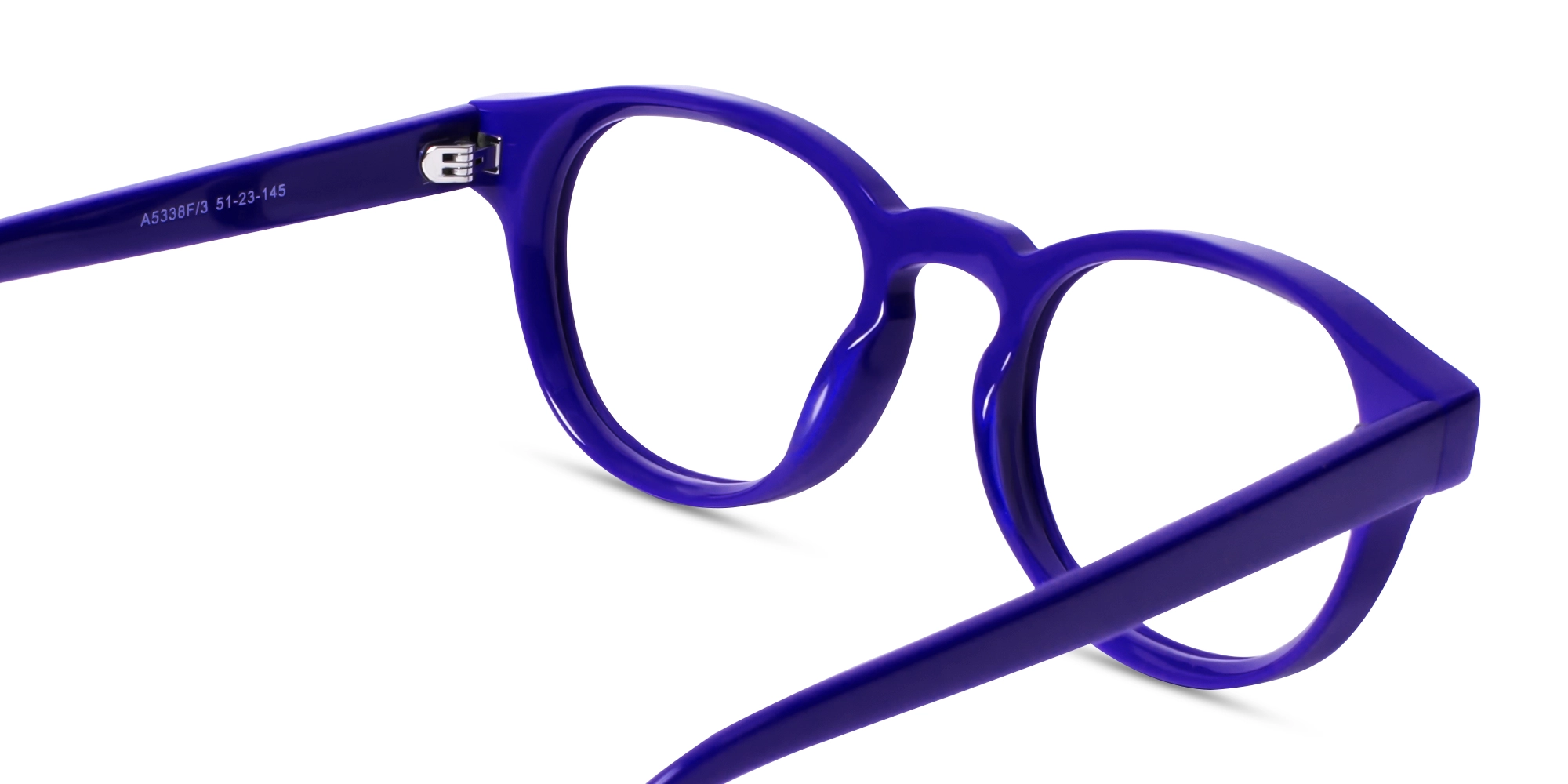 Blue Round keyhole Eyeglasses 5