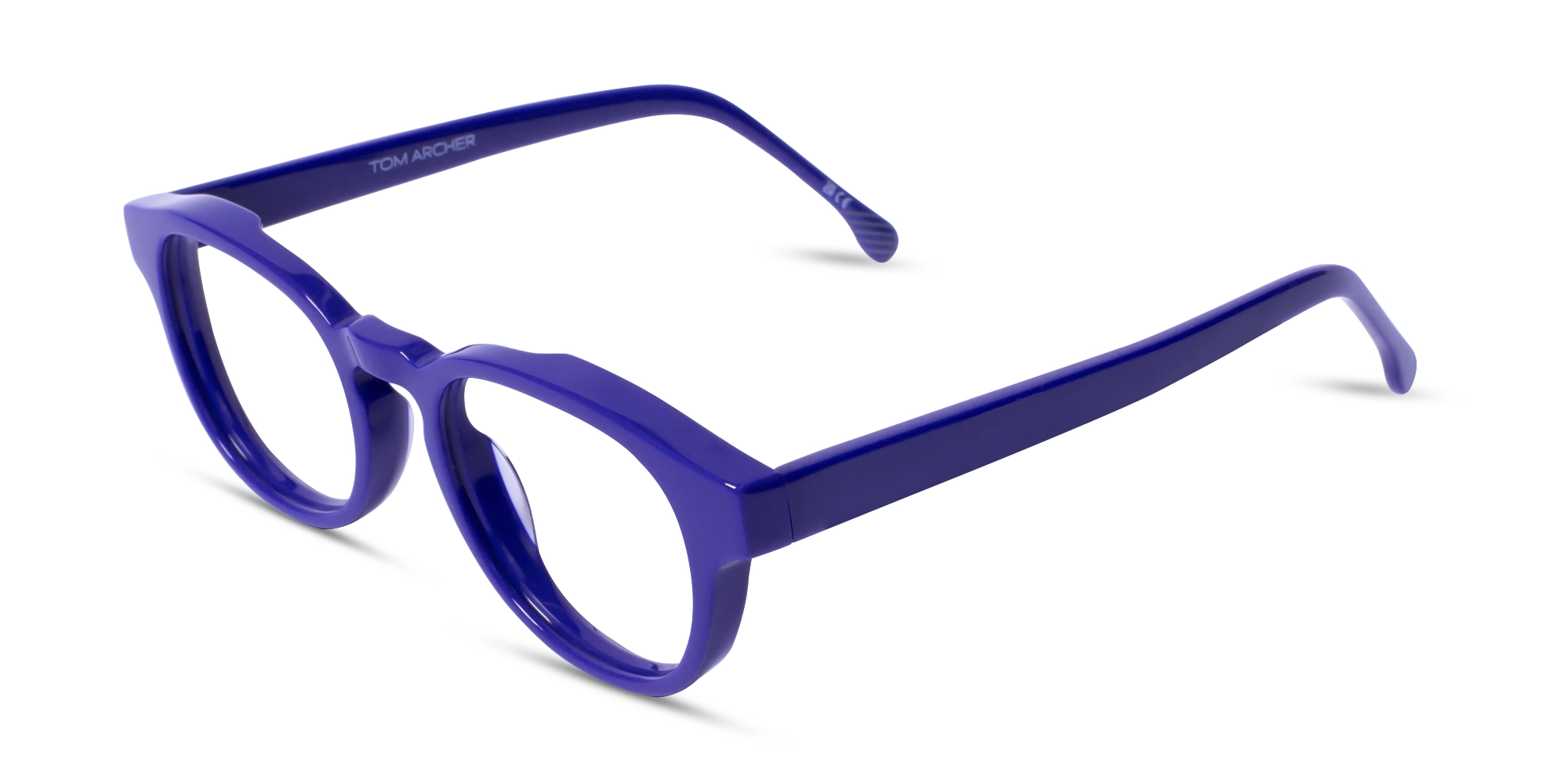 Blue Round keyhole Eyeglasses 3