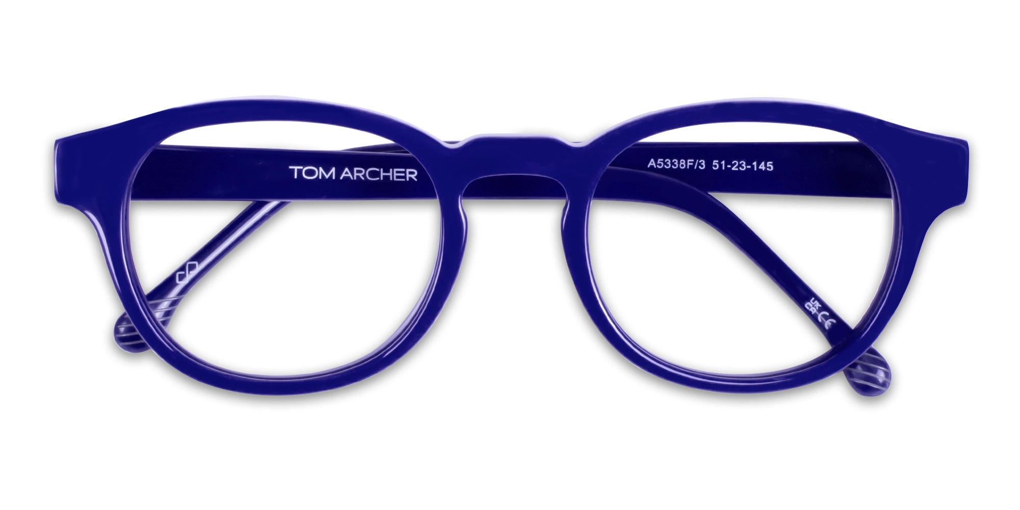 Blue Round keyhole Eyeglasses 6