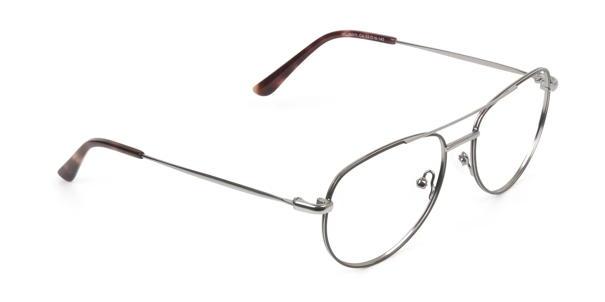 Brown Gunmetal Pilot Glasses - 2