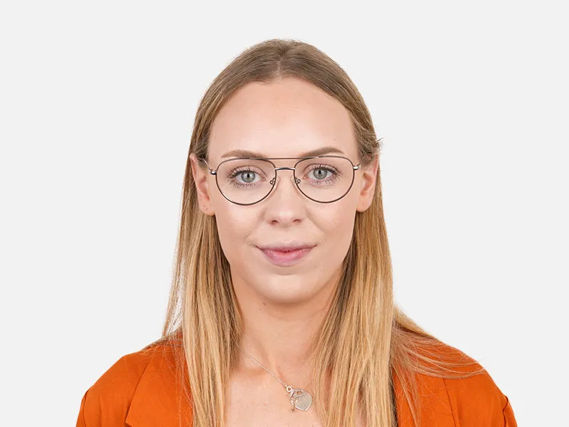 Brown Gunmetal Pilot Glasses - 2