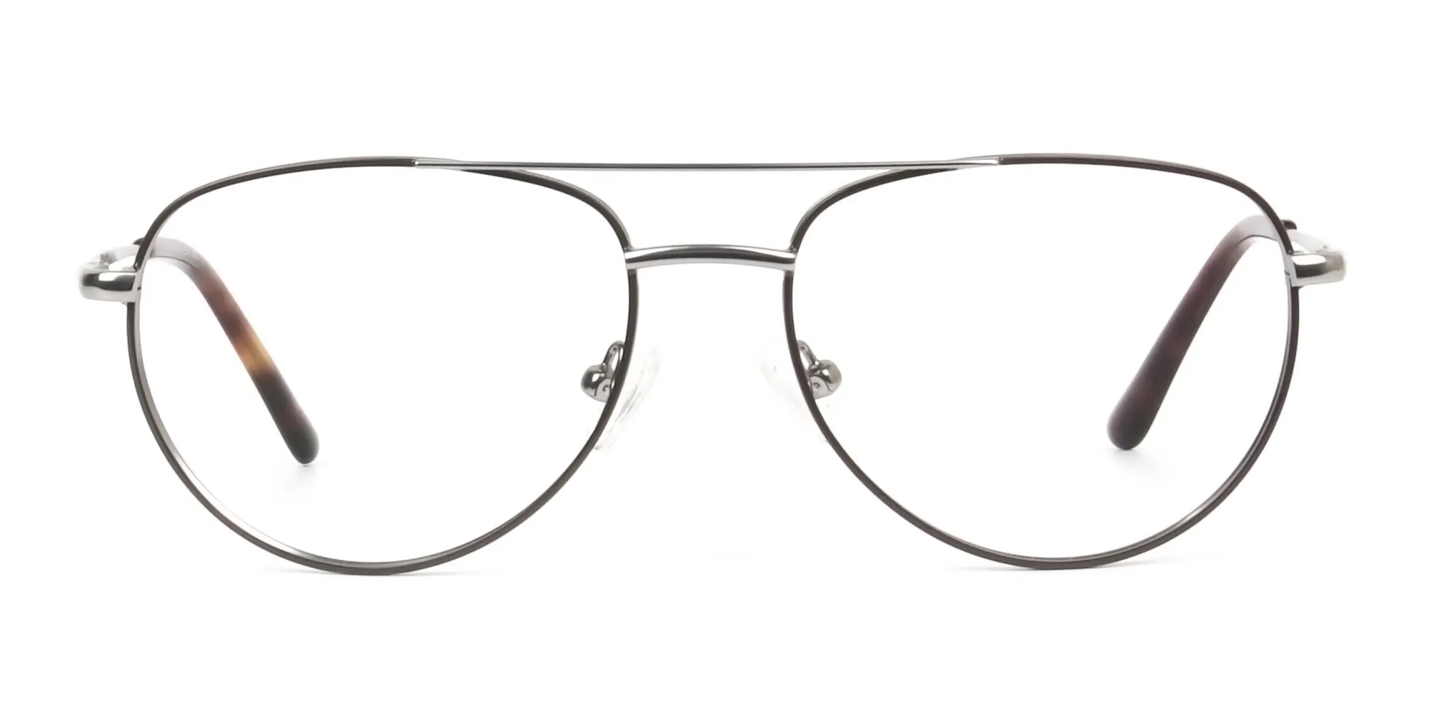 Brown Gunmetal Pilot Glasses - 2