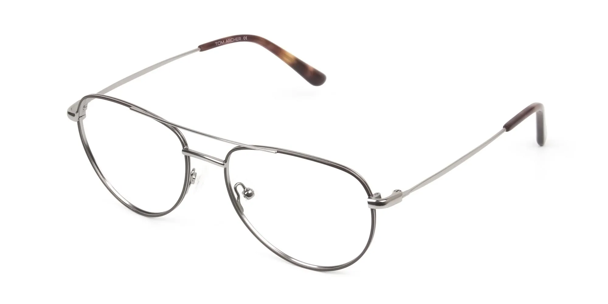 Brown Gunmetal Pilot Glasses - 2