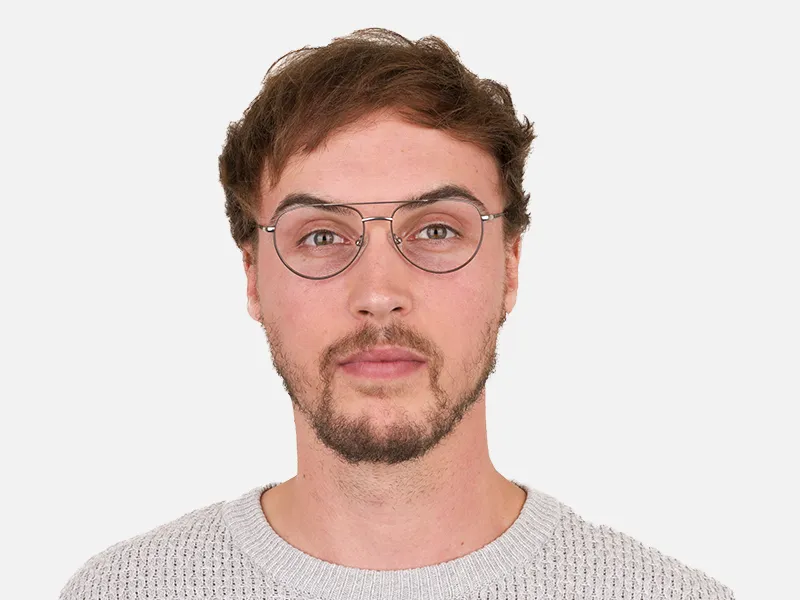 Brown Gunmetal Pilot Glasses - 2