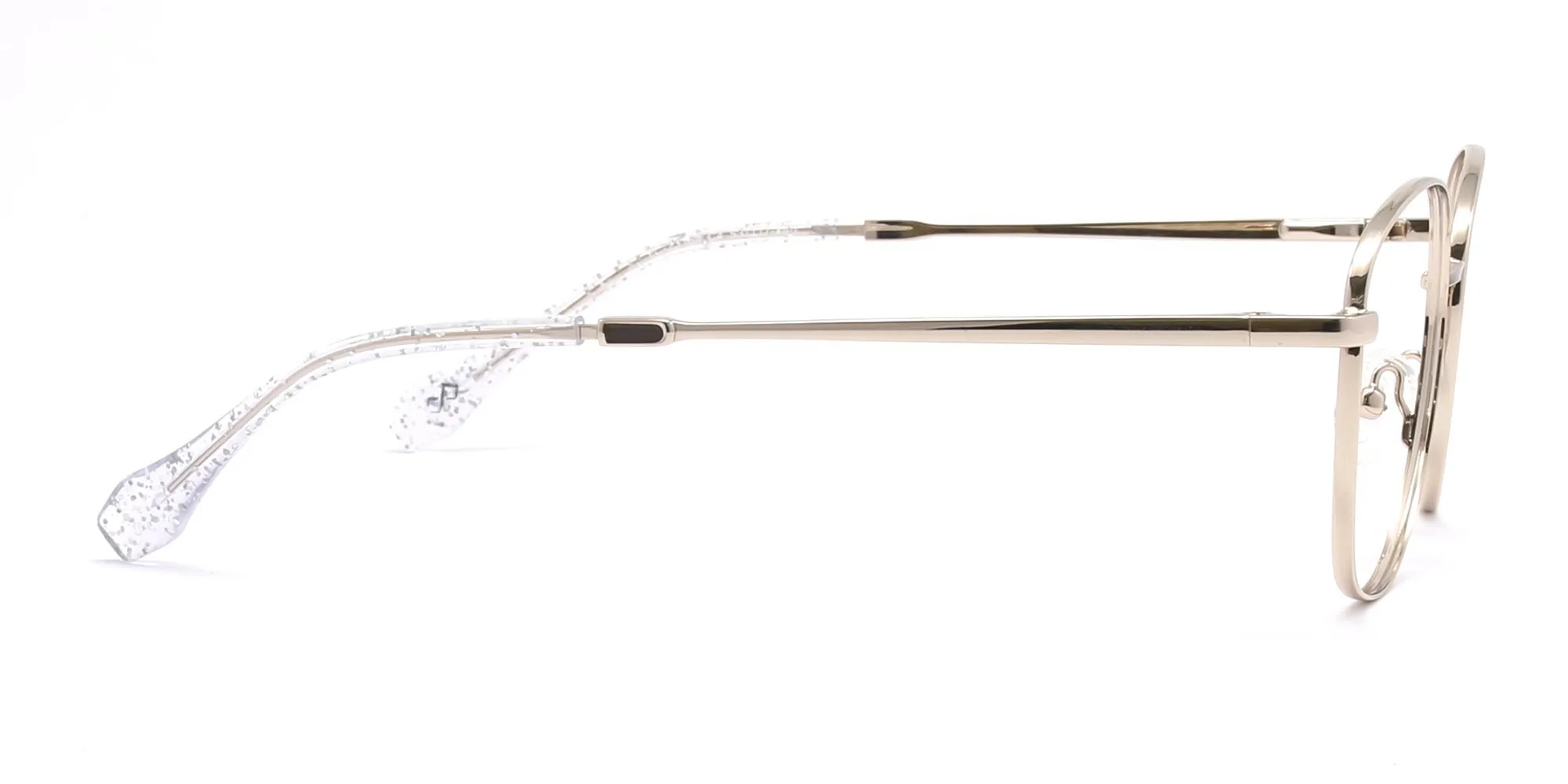 retro round glasses in champagne colour-2