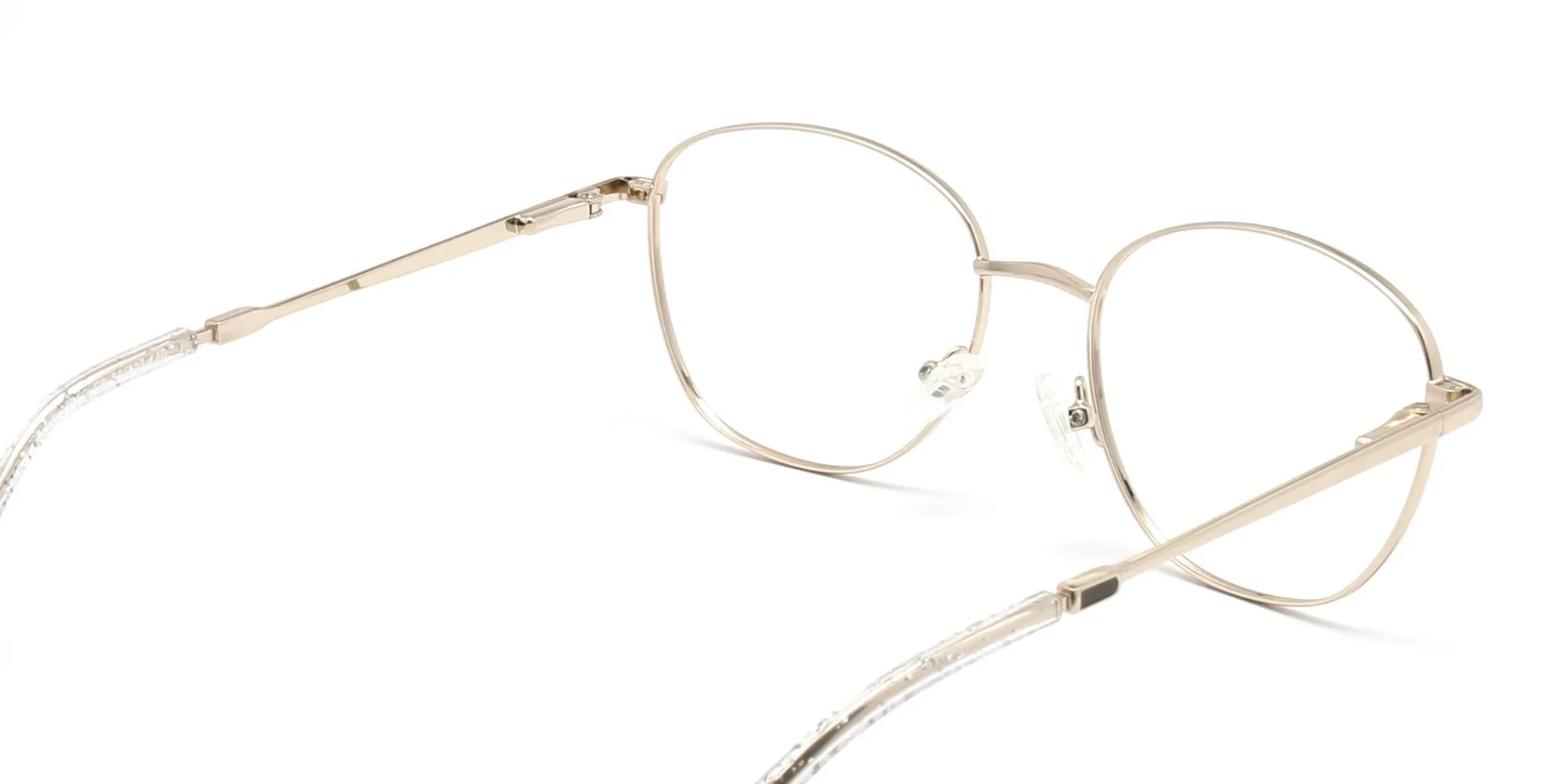 retro round glasses in champagne colour-2