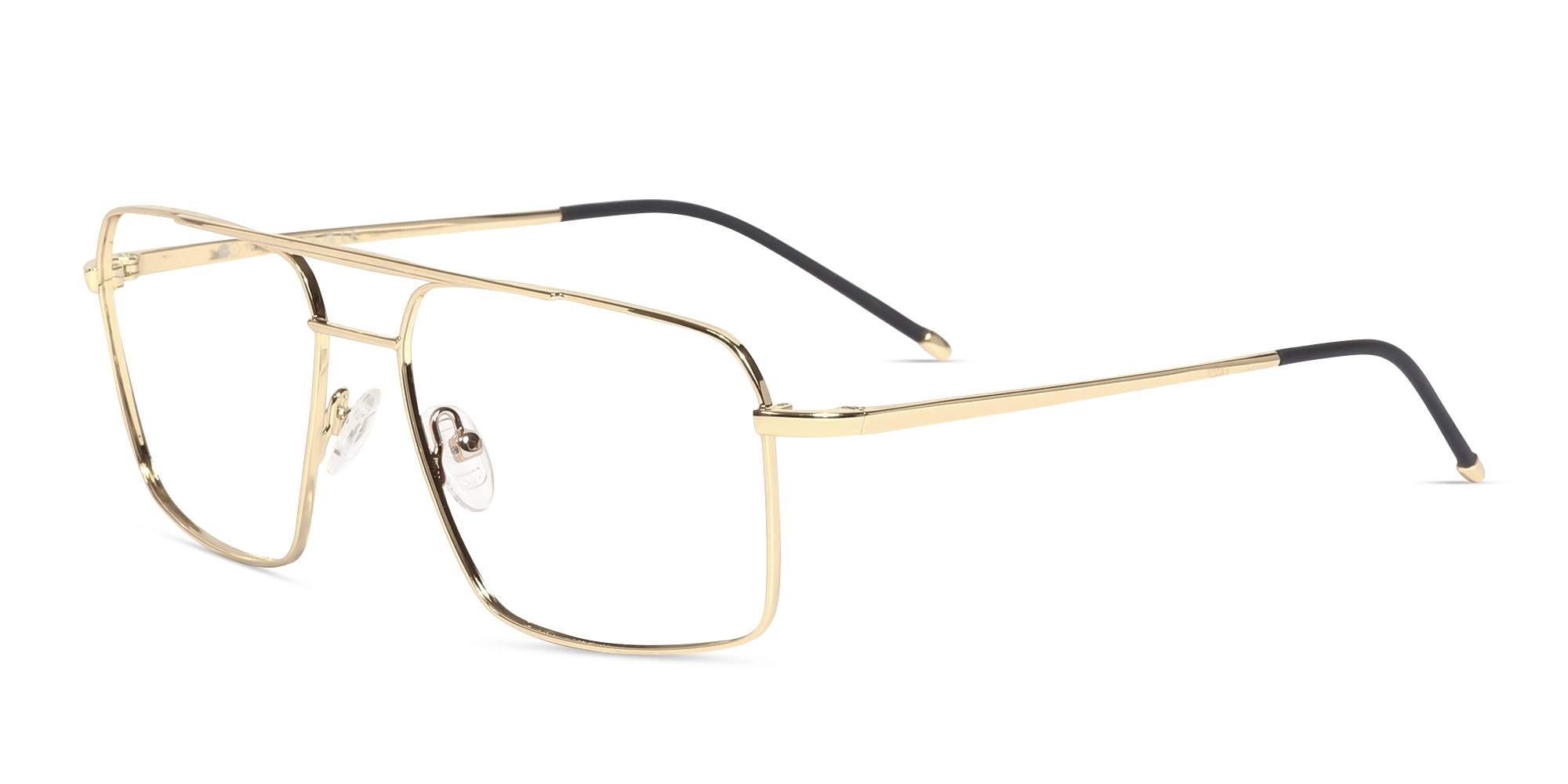 Champagne Gold Square Glasses