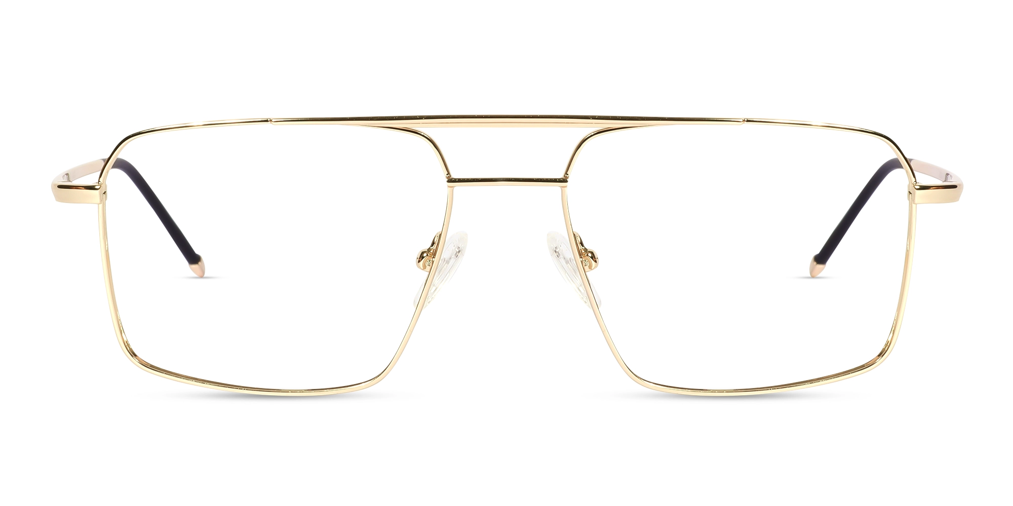 Champagne Gold Square Glasses