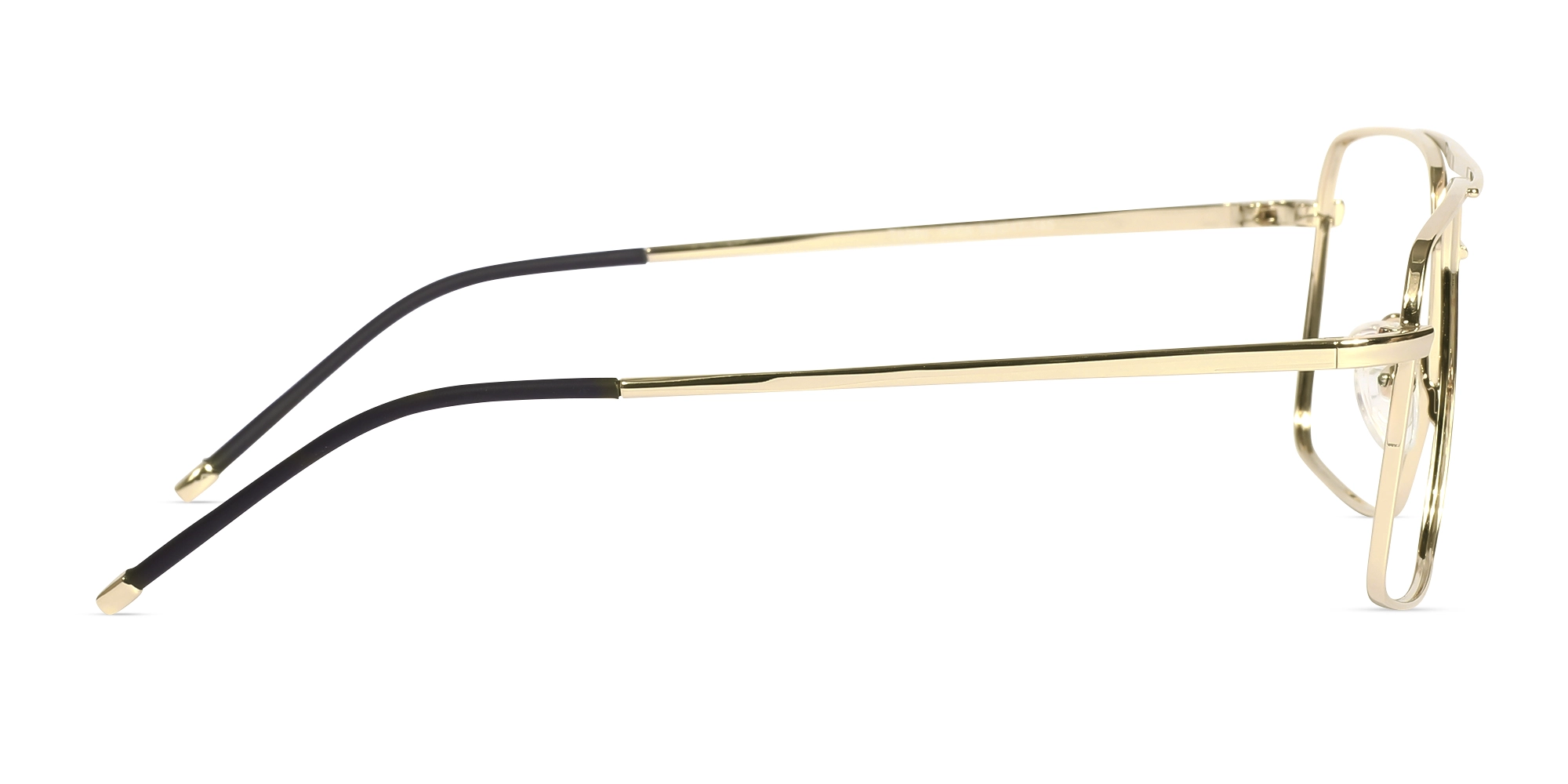 Champagne Gold Square Glasses