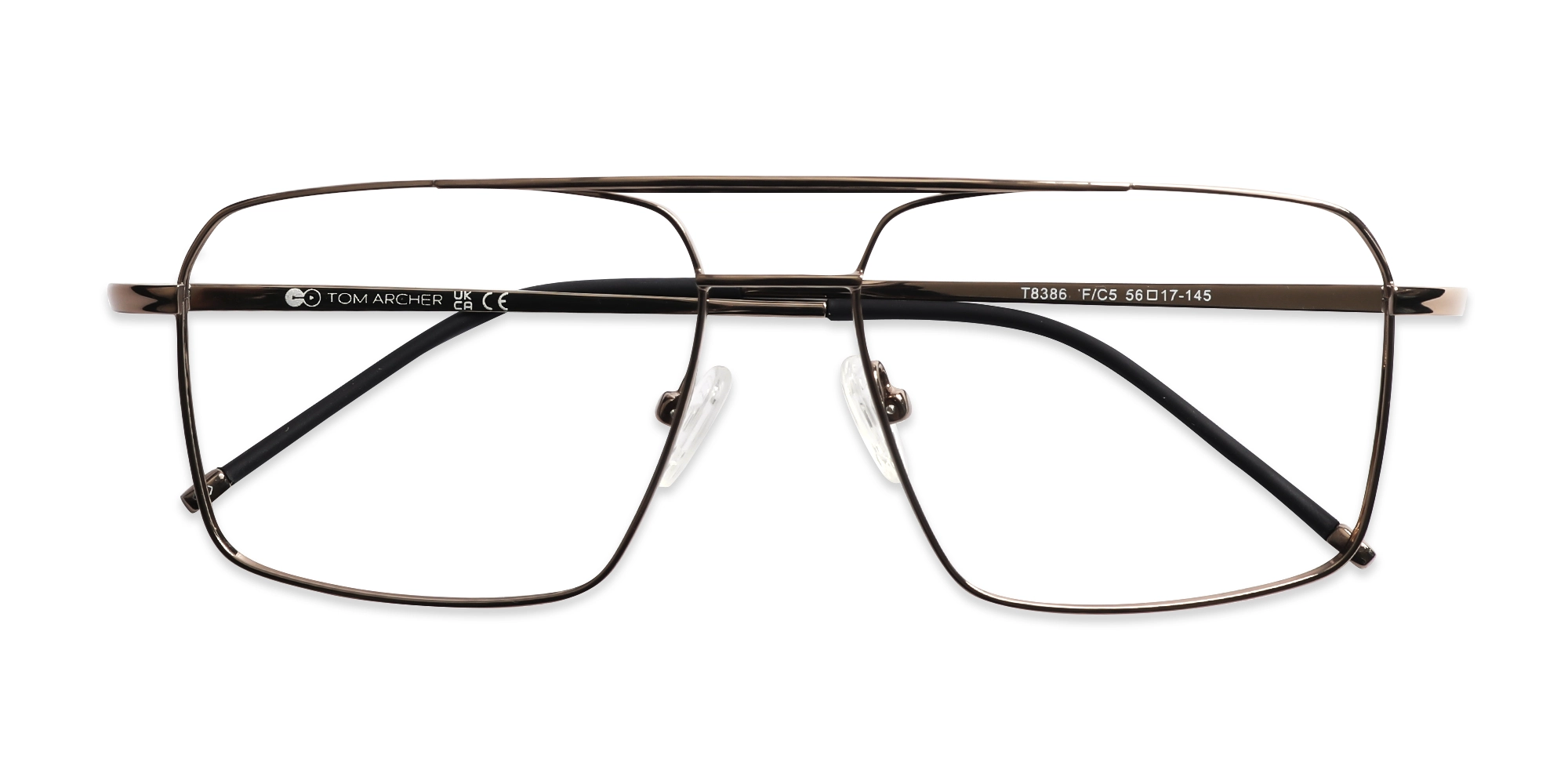 Bronze Gold Square Glasses