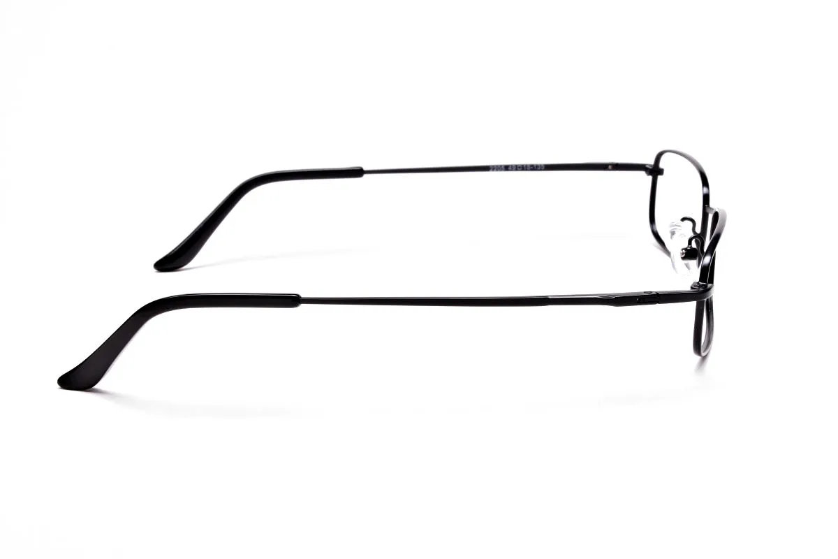 Rectangular Eyeglasses in Brown, Eyeglasses - 2