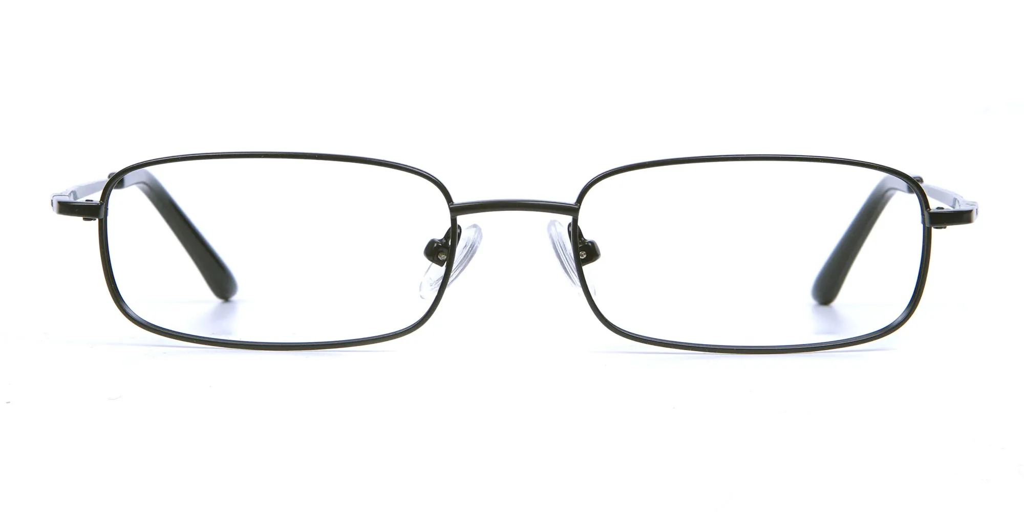 Rectangular Eyeglasses in Black, Eyeglasses - 2 Rectangular Eyeglasses in Black, Eyeglasses - 2