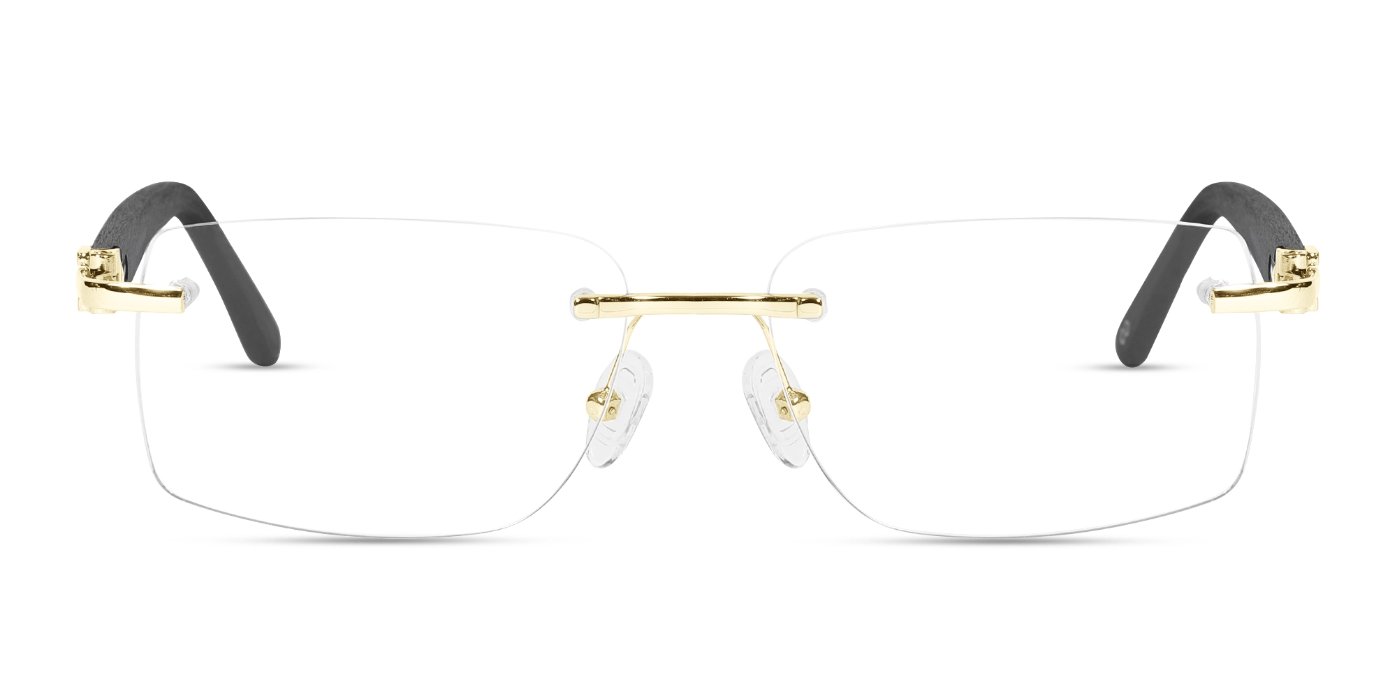 Gold Rectangular Glasses 1