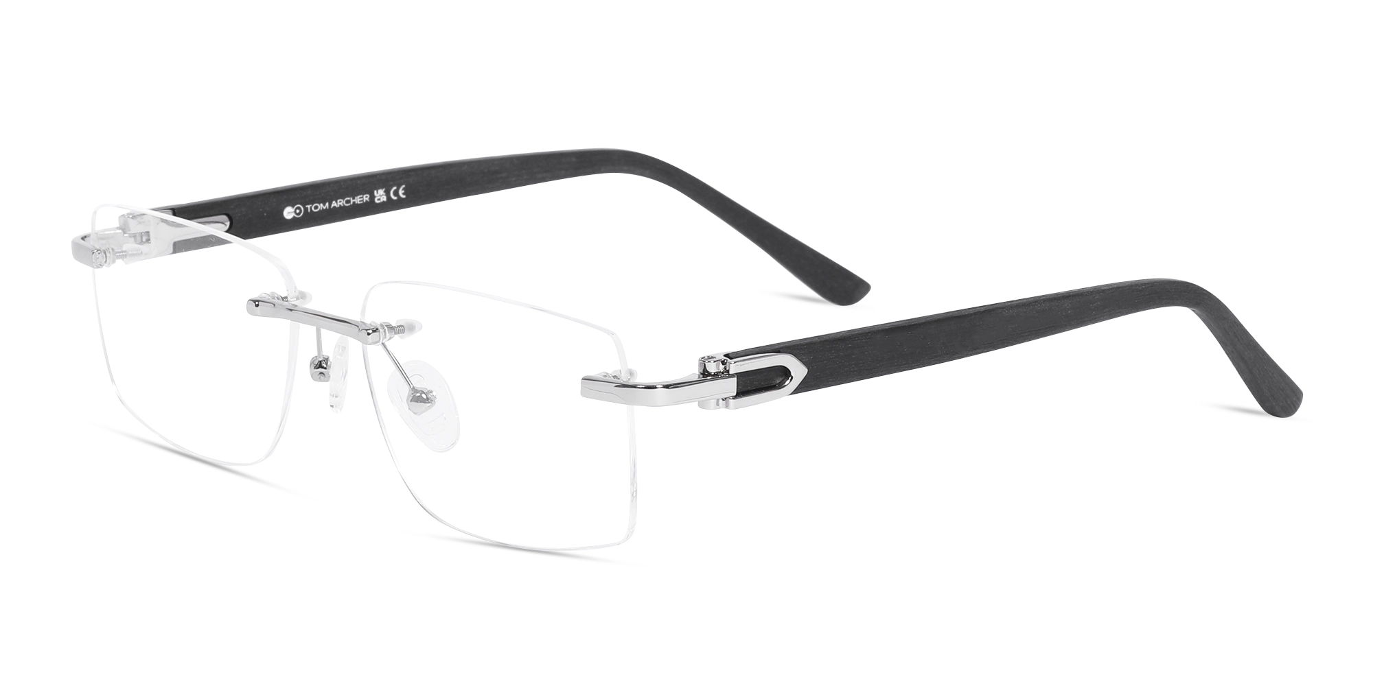Silver Rimless Glasses 2