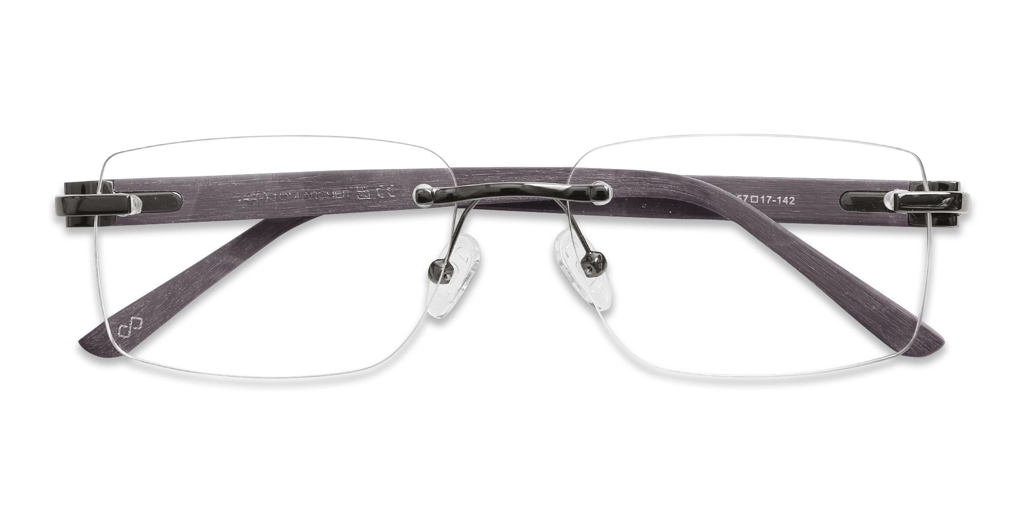 Rimless Rectangle Eyeglasses 6