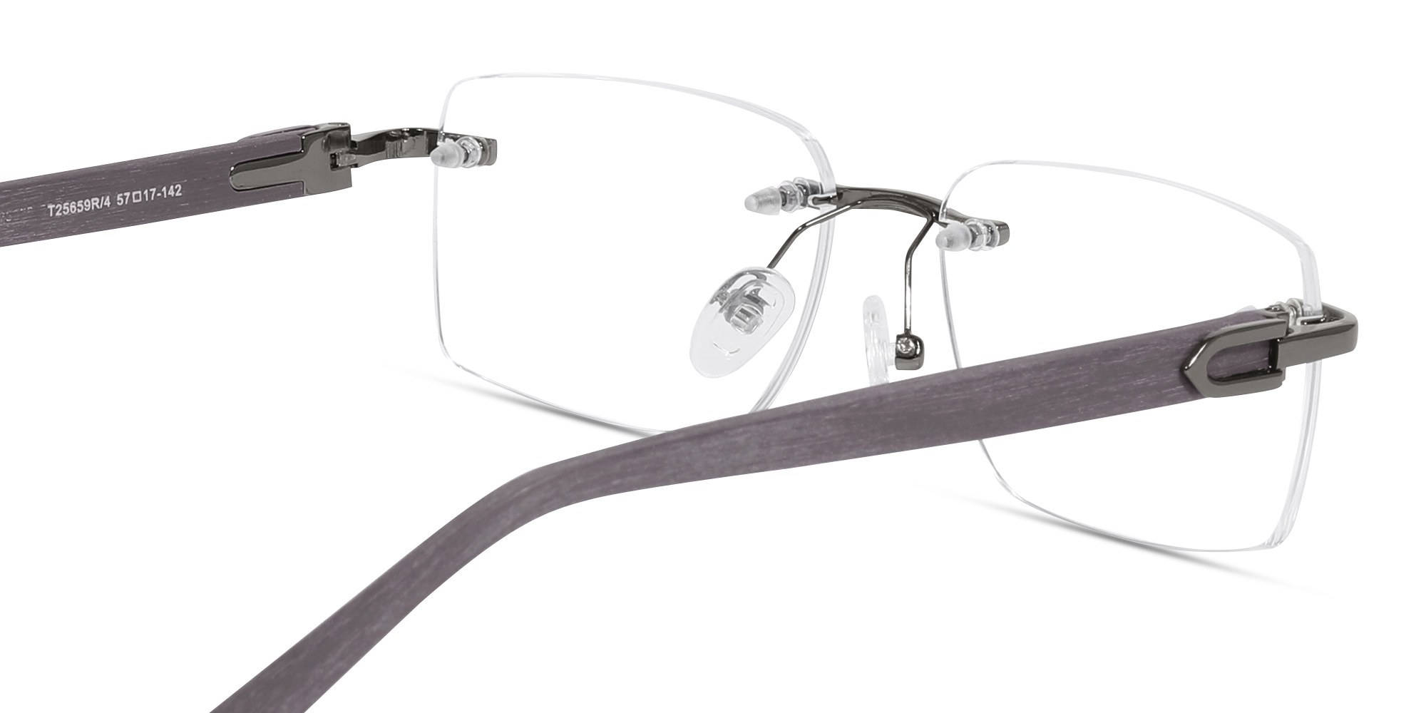 Rimless Rectangle Eyeglasses 5