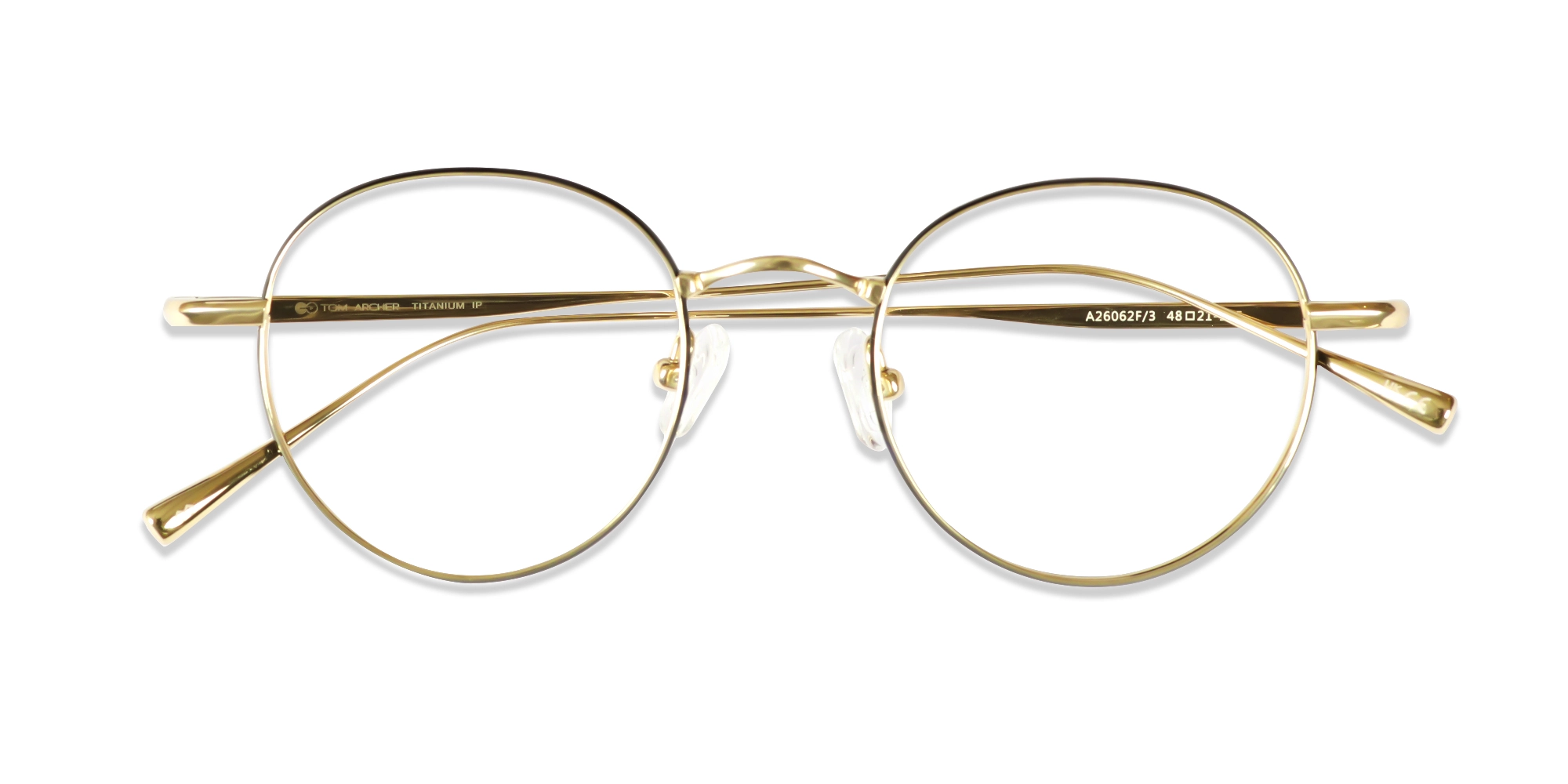 Champagne Gold & Black Metal Glasses-6