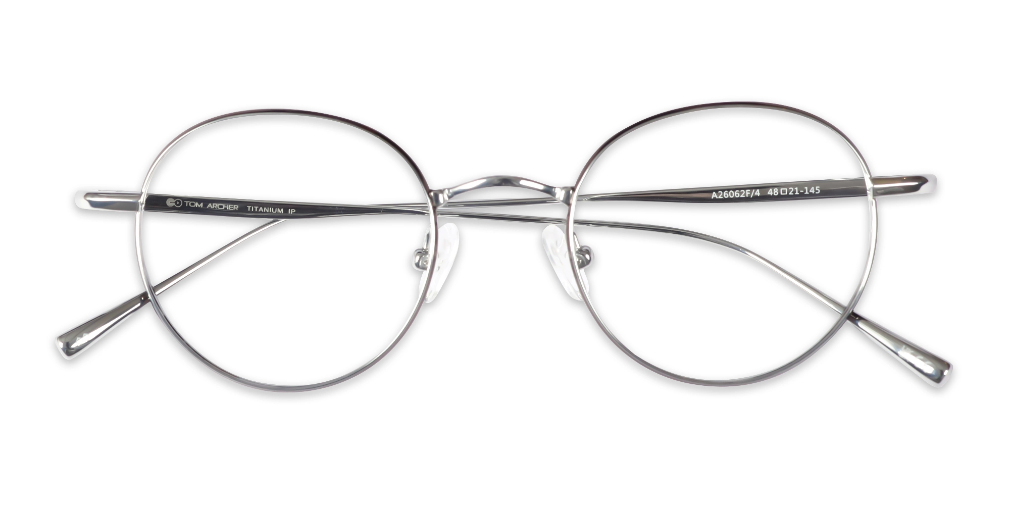 Gunmetal & Silver Round Full-rim Eyeglasses