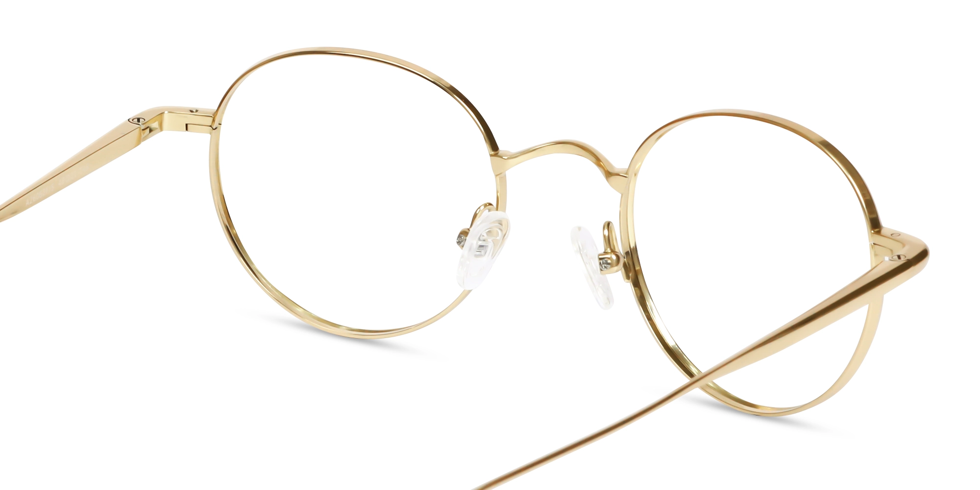 Gold Full-rim Round Metal Glasses