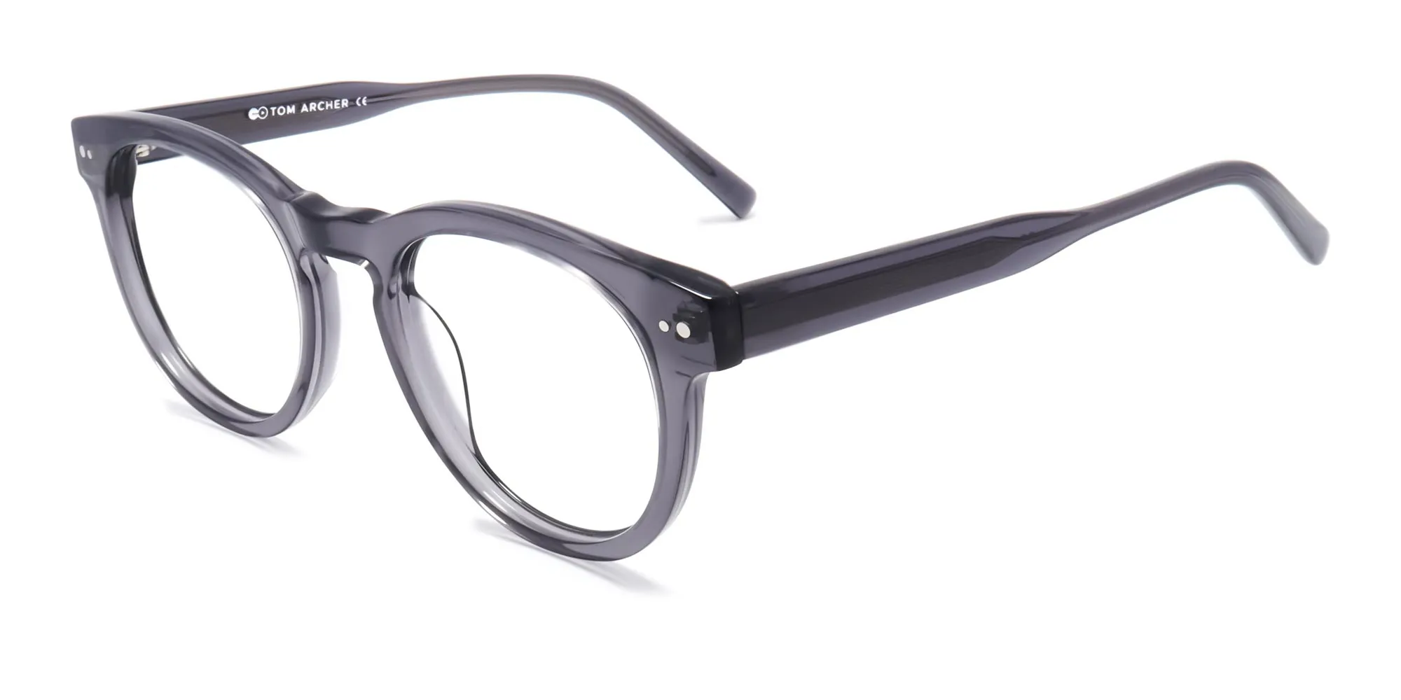 grey round acetate full rim glasses-2