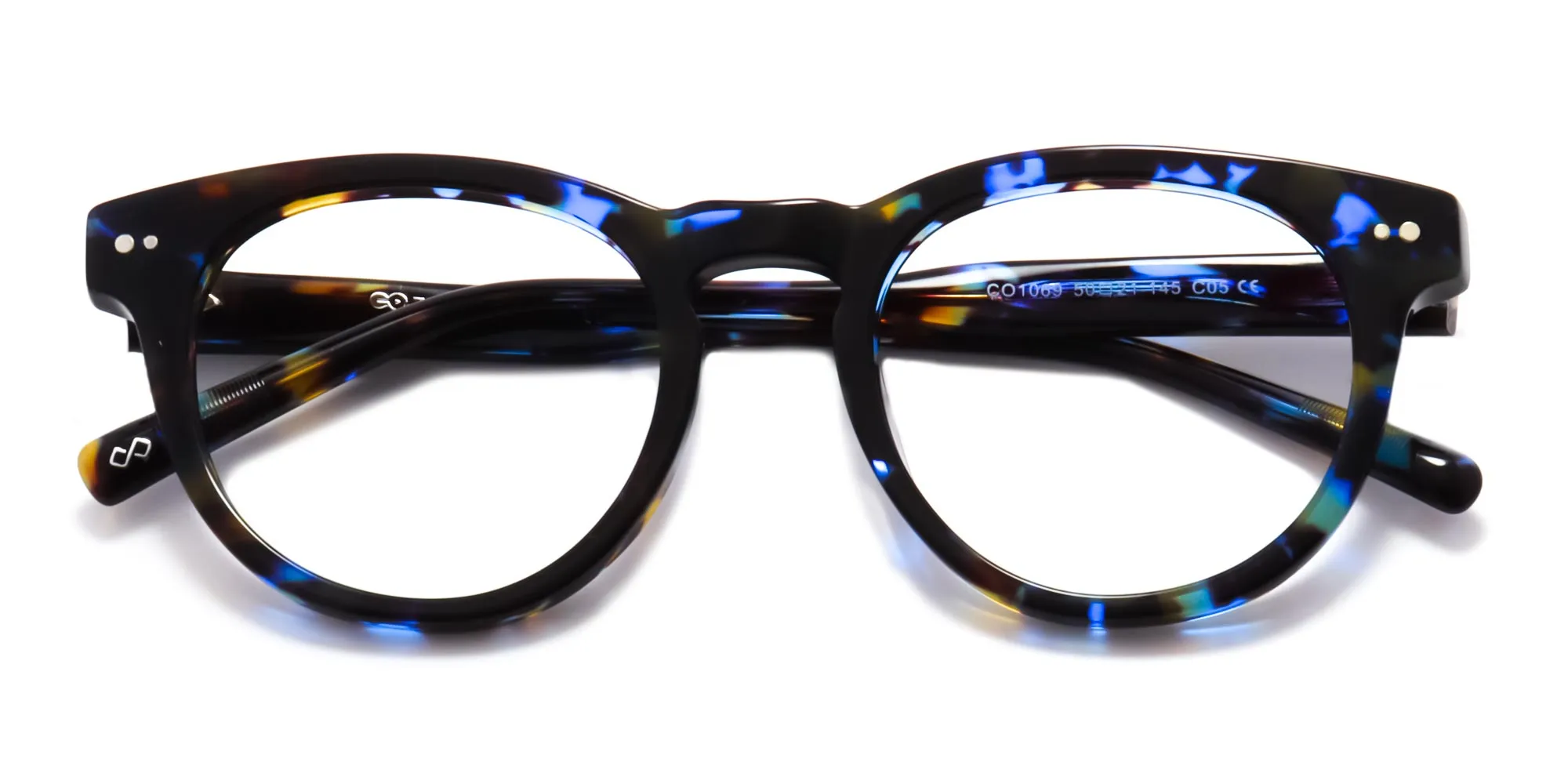 Blue Tortoise shell Glasses Frames-2