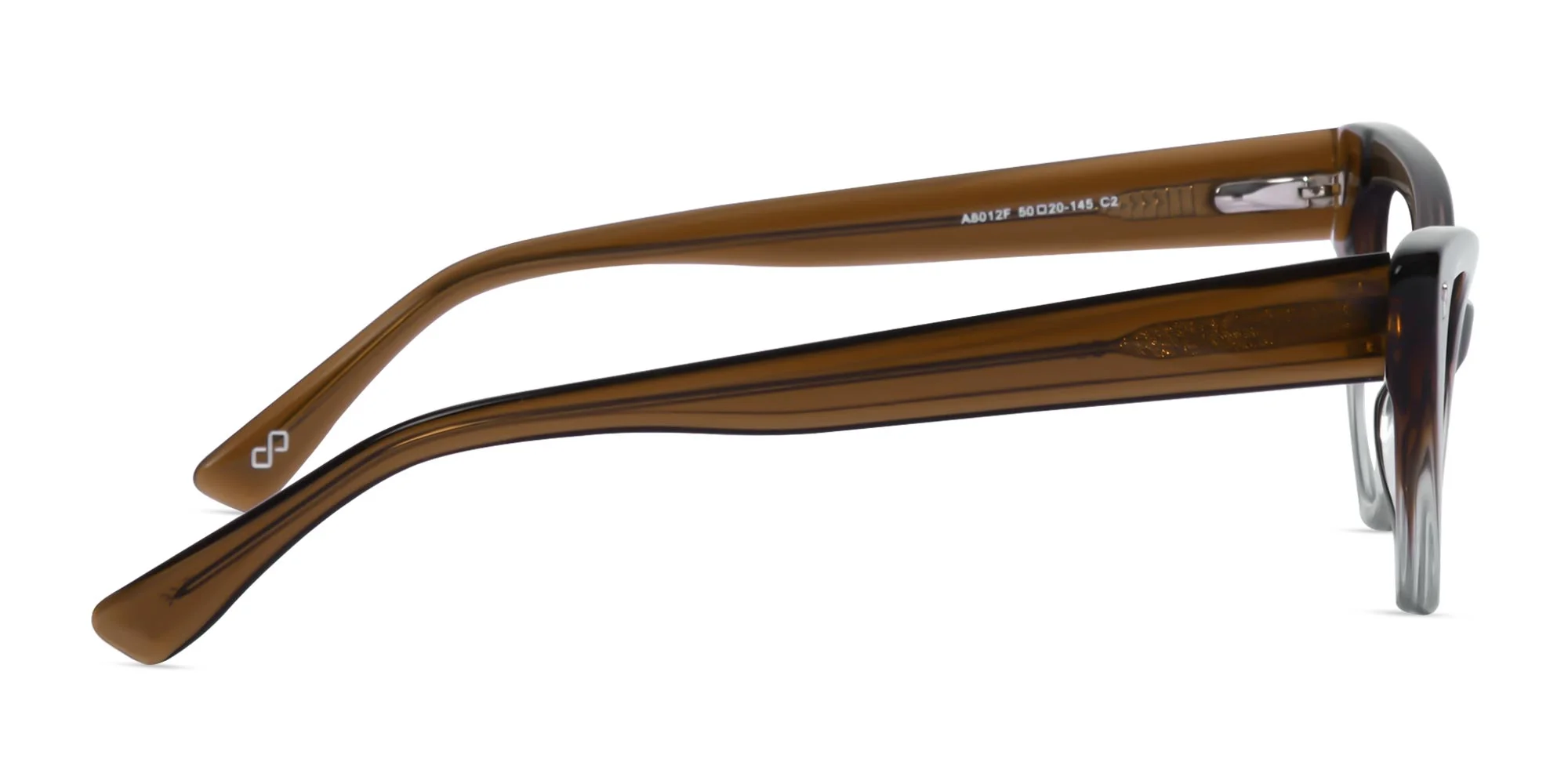 Crystal Brown Cat Eye Eyeglasses-4