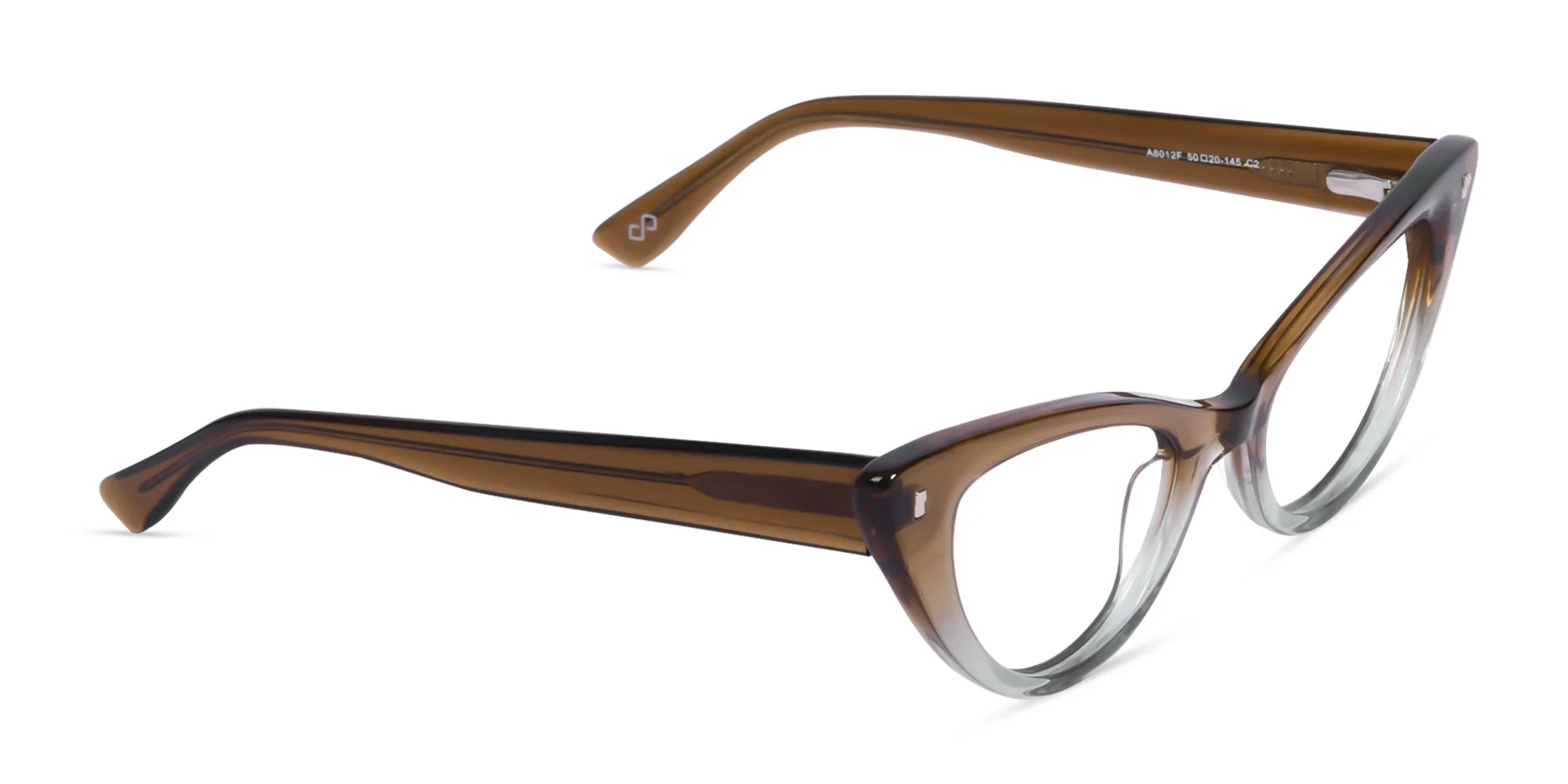 Crystal Brown Cat Eye Eyeglasses-2