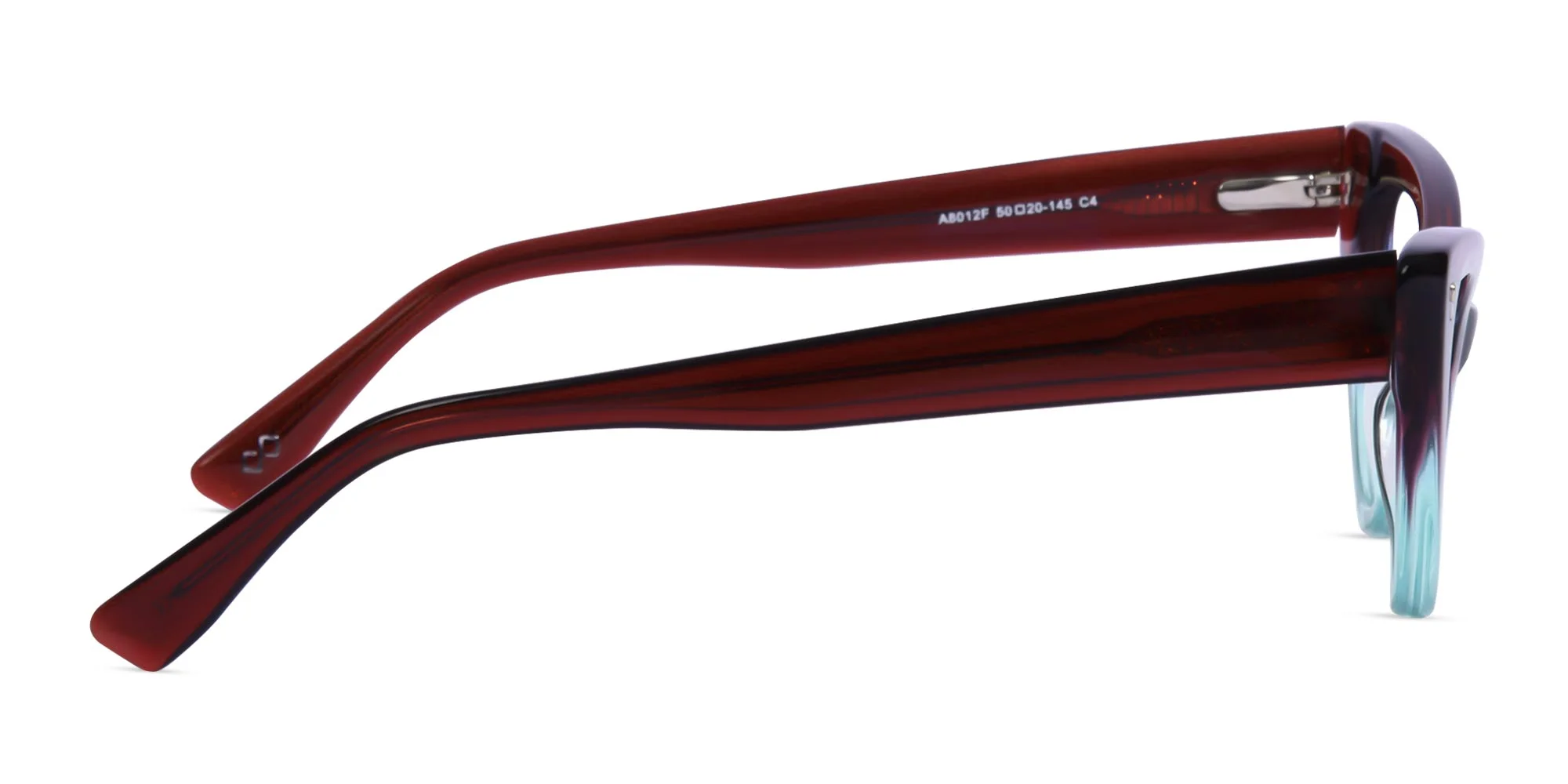 Crystal Brown And Blue Cat Eye Glasses-4