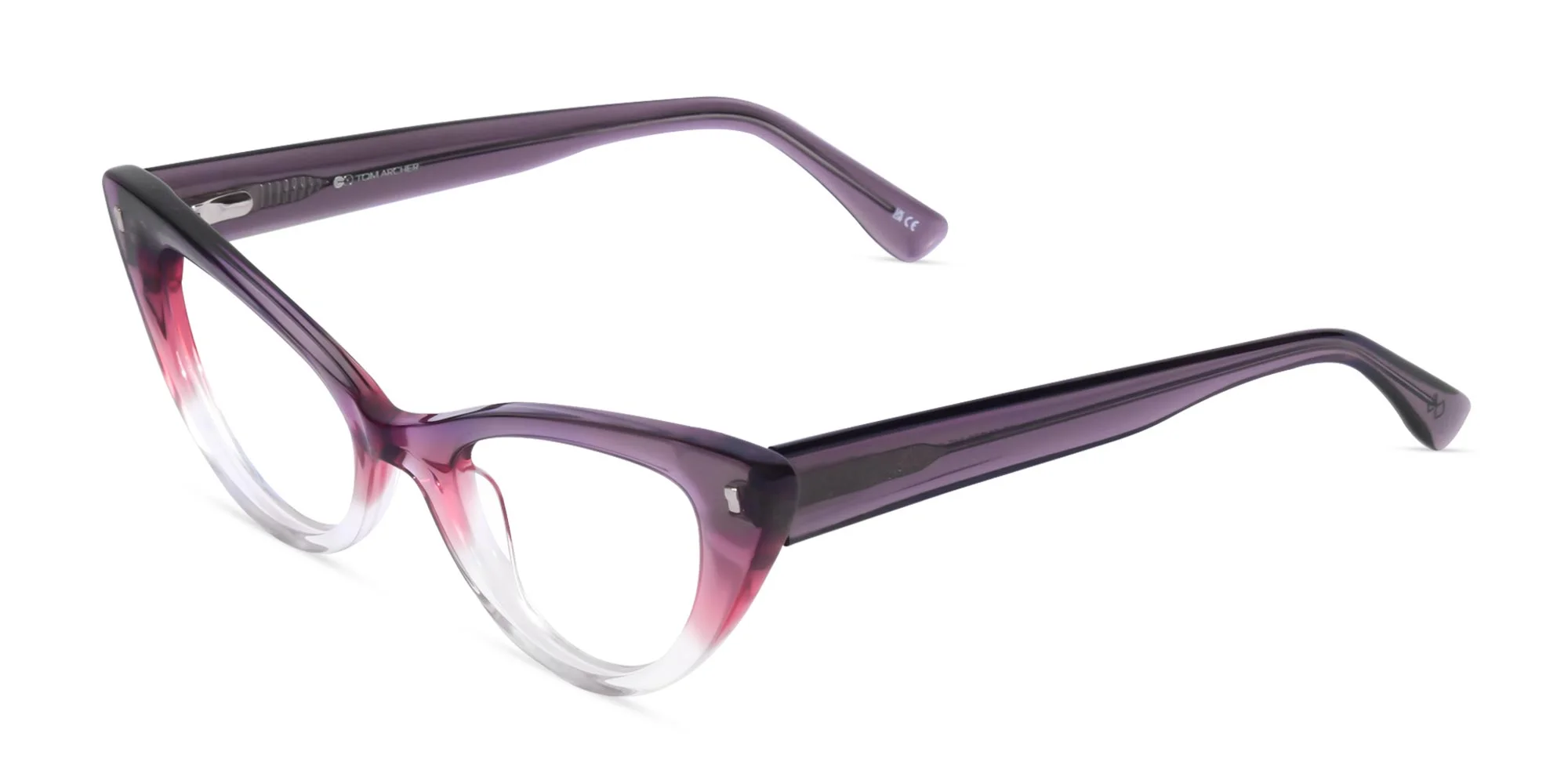 Purple Cat Eye Reading Glasses-3
