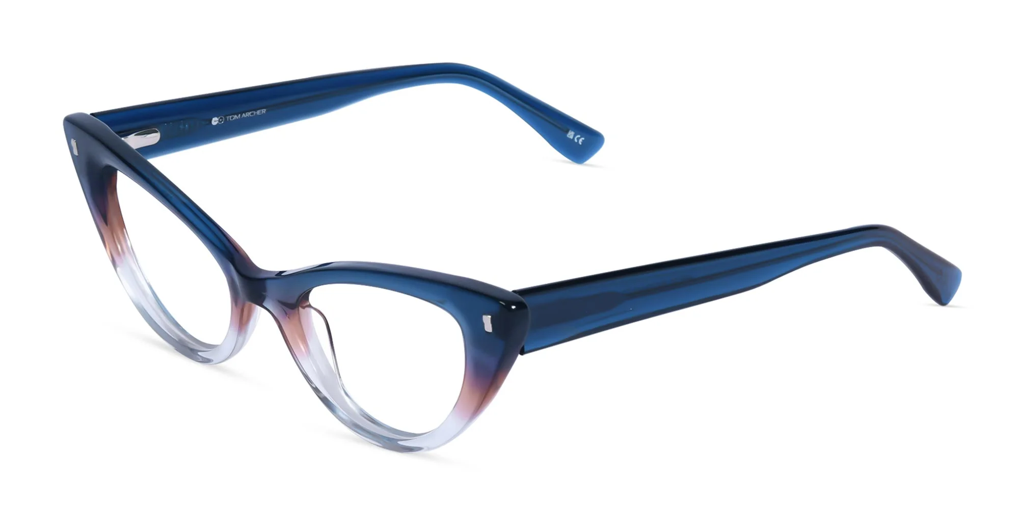 Crystal Blue Acetate Glasses-3