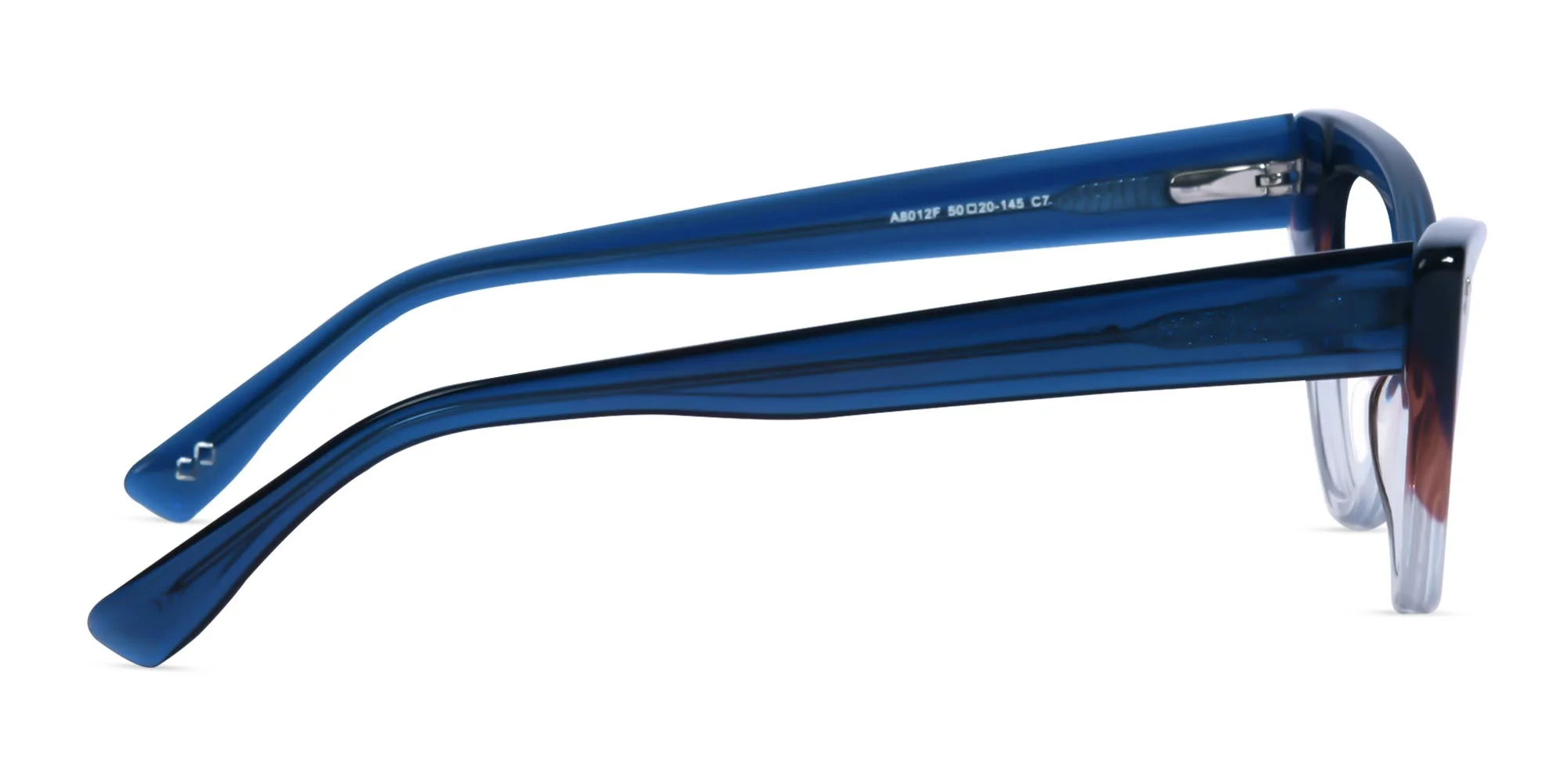 Crystal Blue Acetate Glasses-4