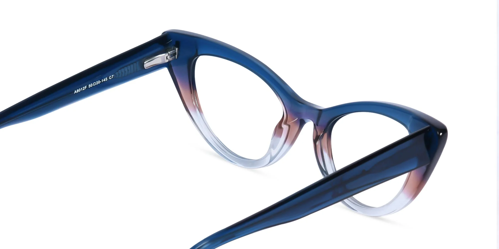 Crystal Blue Acetate Glasses-5