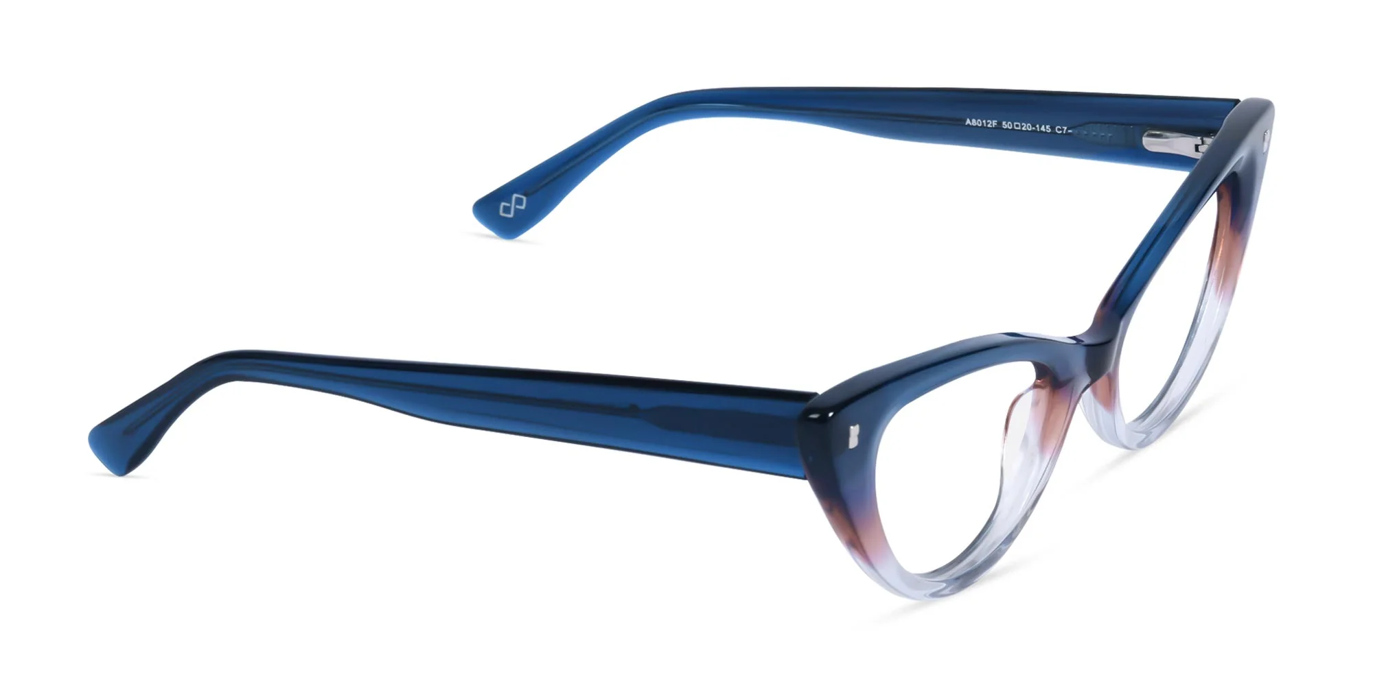 Crystal Blue Acetate Glasses-2