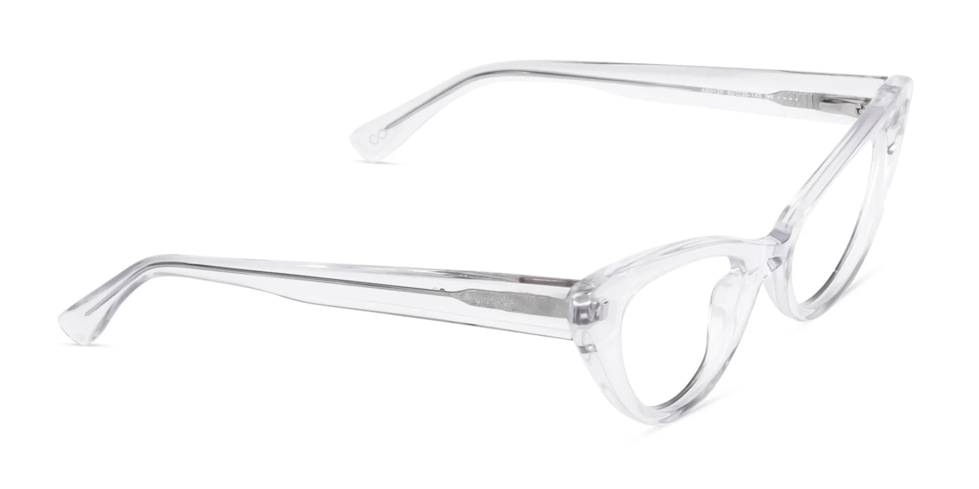 Crystal Clear Acetate Cat Eye Glasses-2