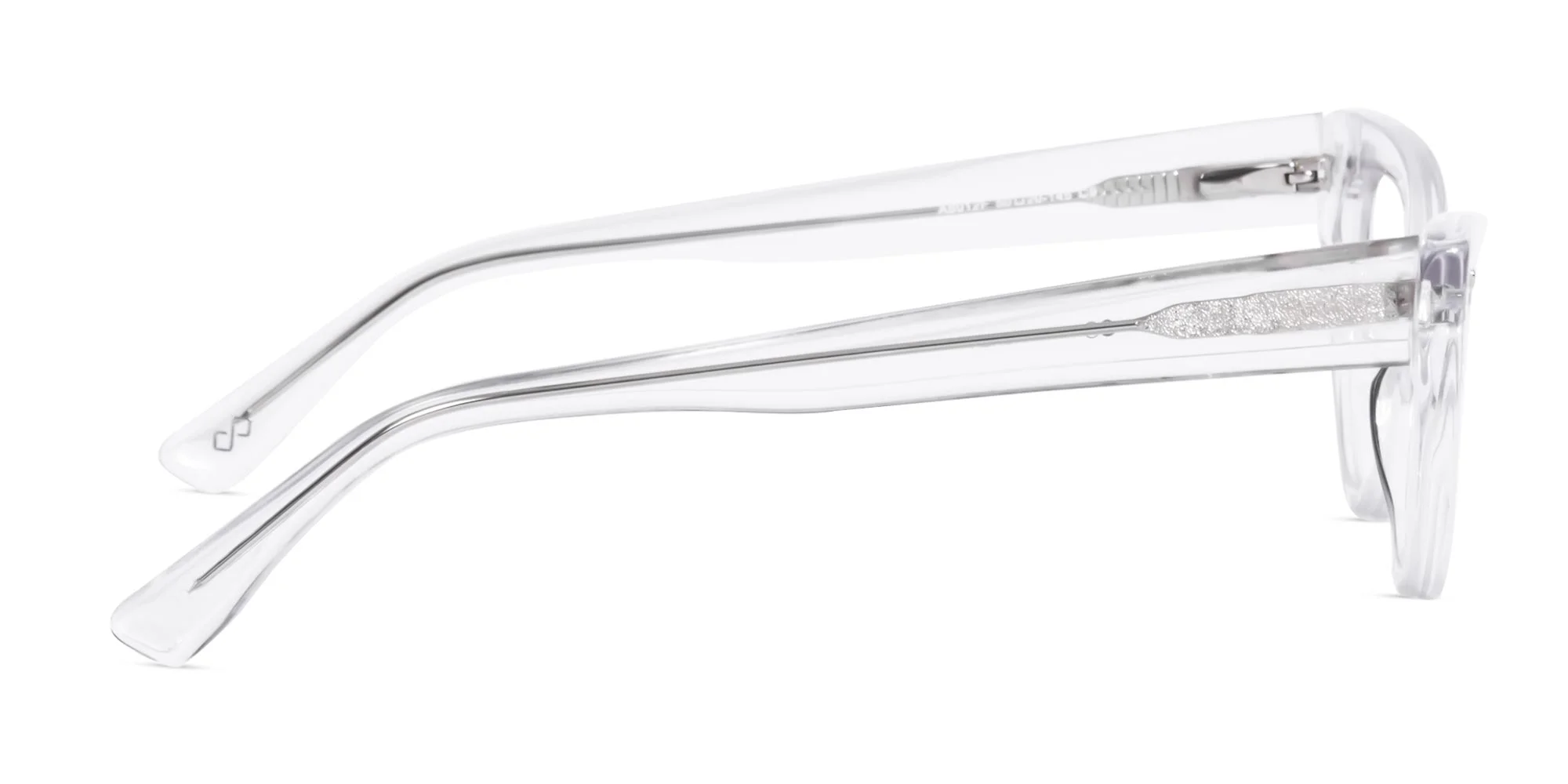 Crystal Clear Acetate Cat Eye Glasses-4