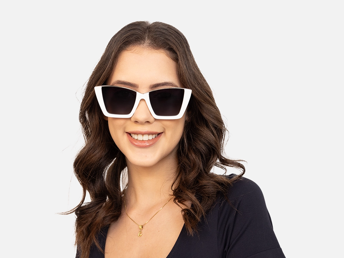 White Sunglasses Women-51