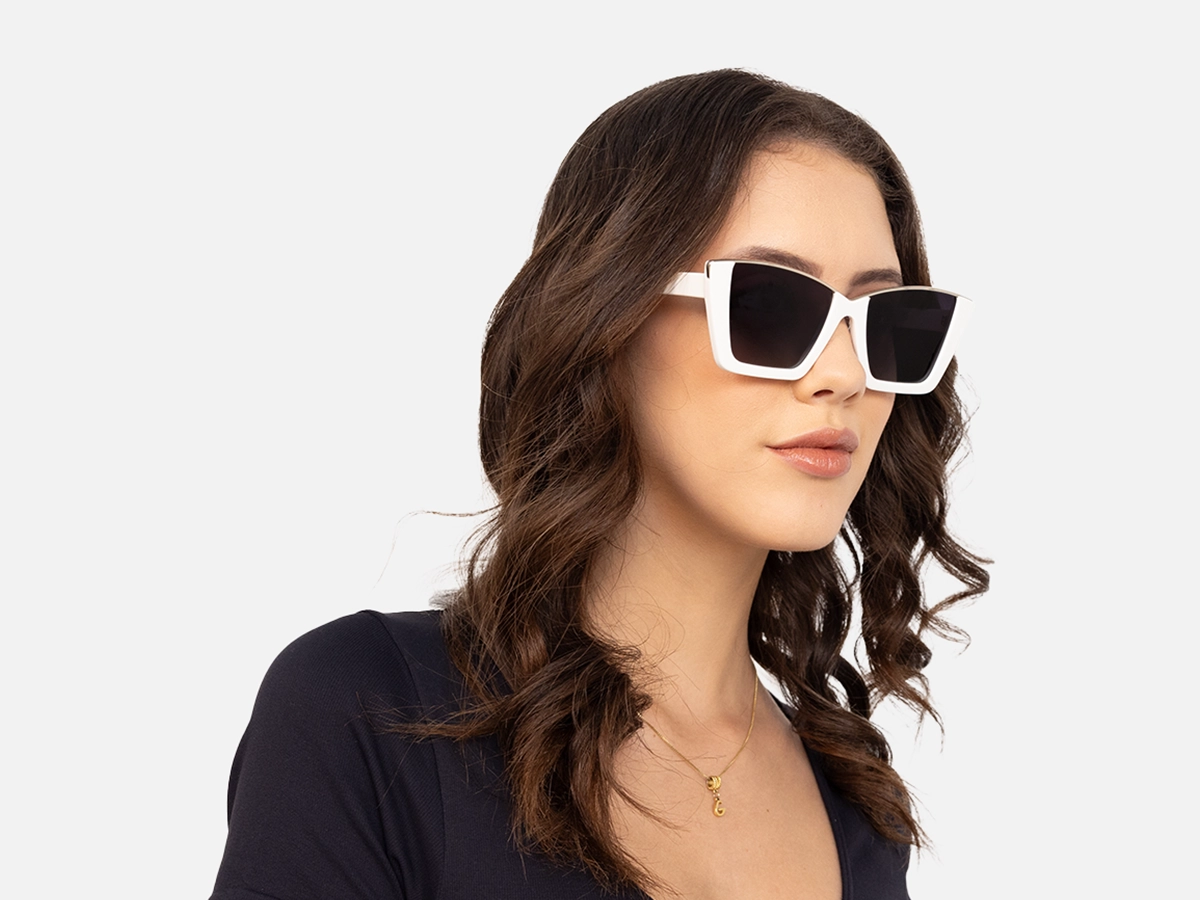 White Sunglasses Women-53