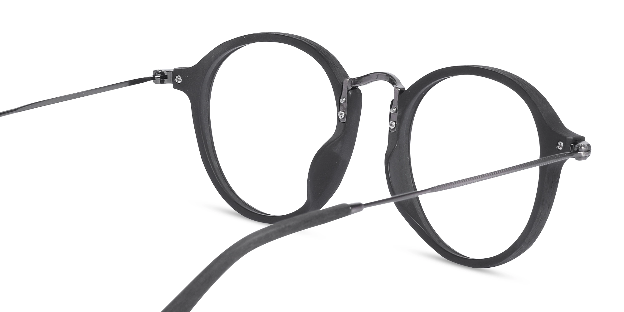 Round Wood Frame Glasses 5